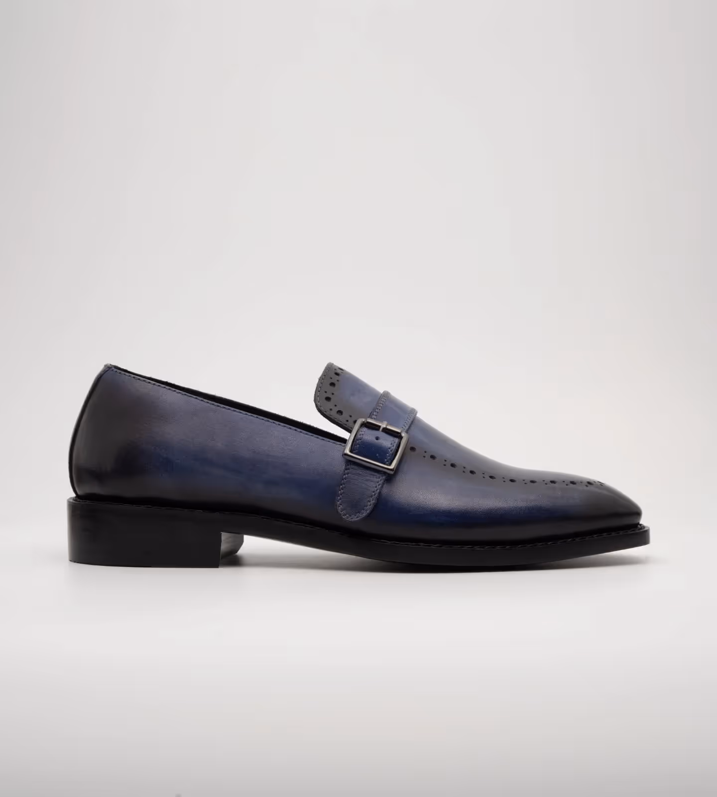 Hand Welted Navy Strap Loafer image 5