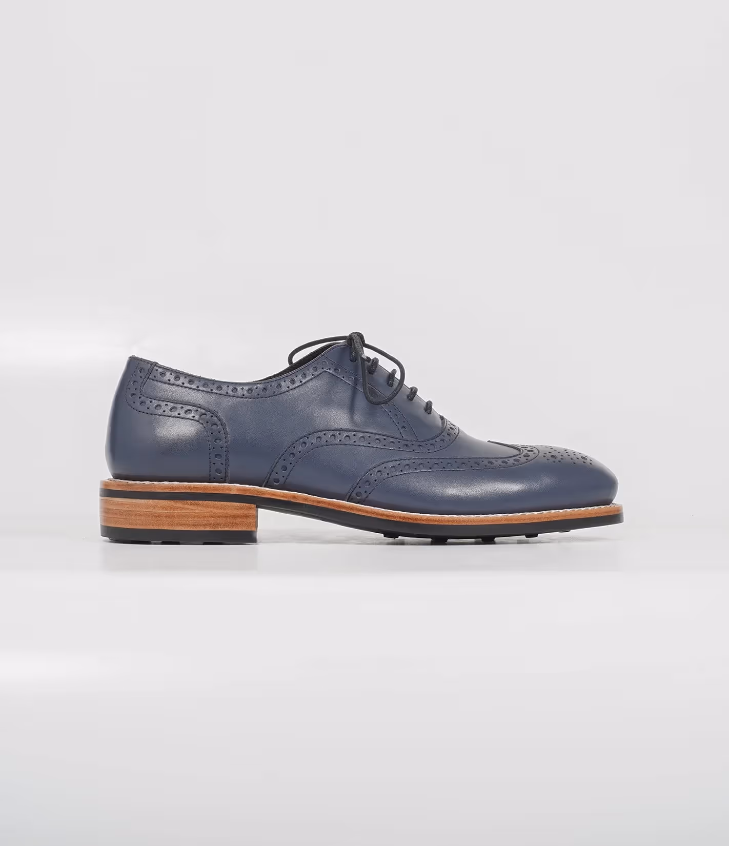 Hand Welted Navy Wingtip Oxfords image 2