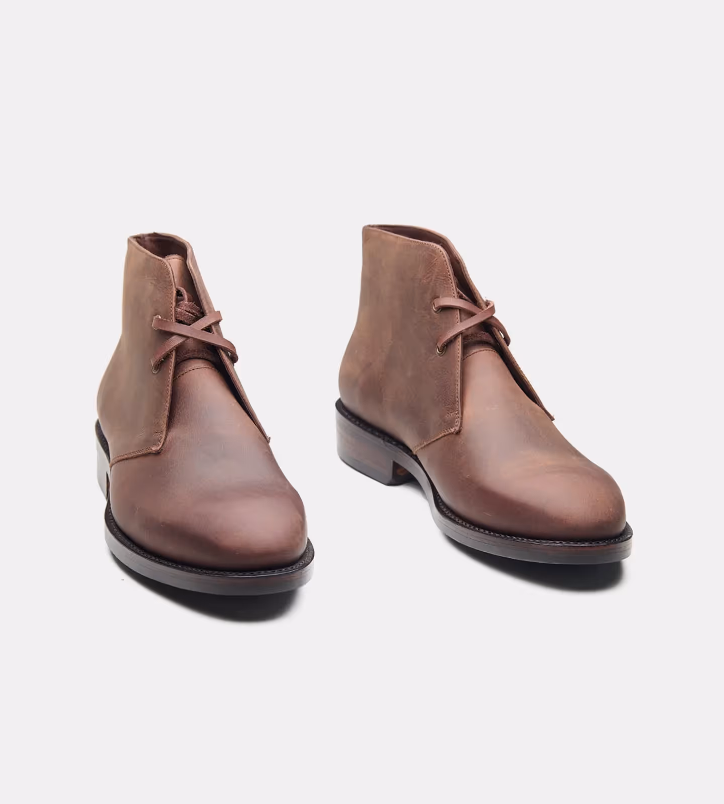 Hand-Welted Oiled Leather Chukka Boot image 1