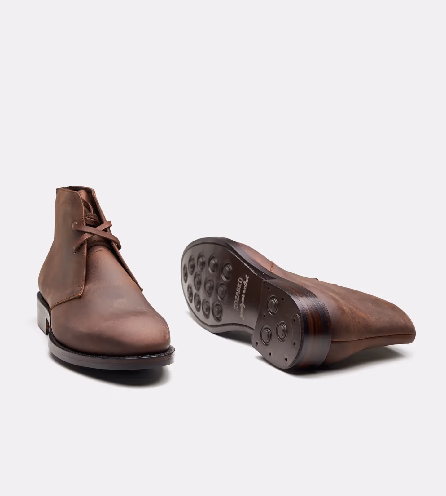 Hand-Welted Oiled Leather Chukka Boot image 4