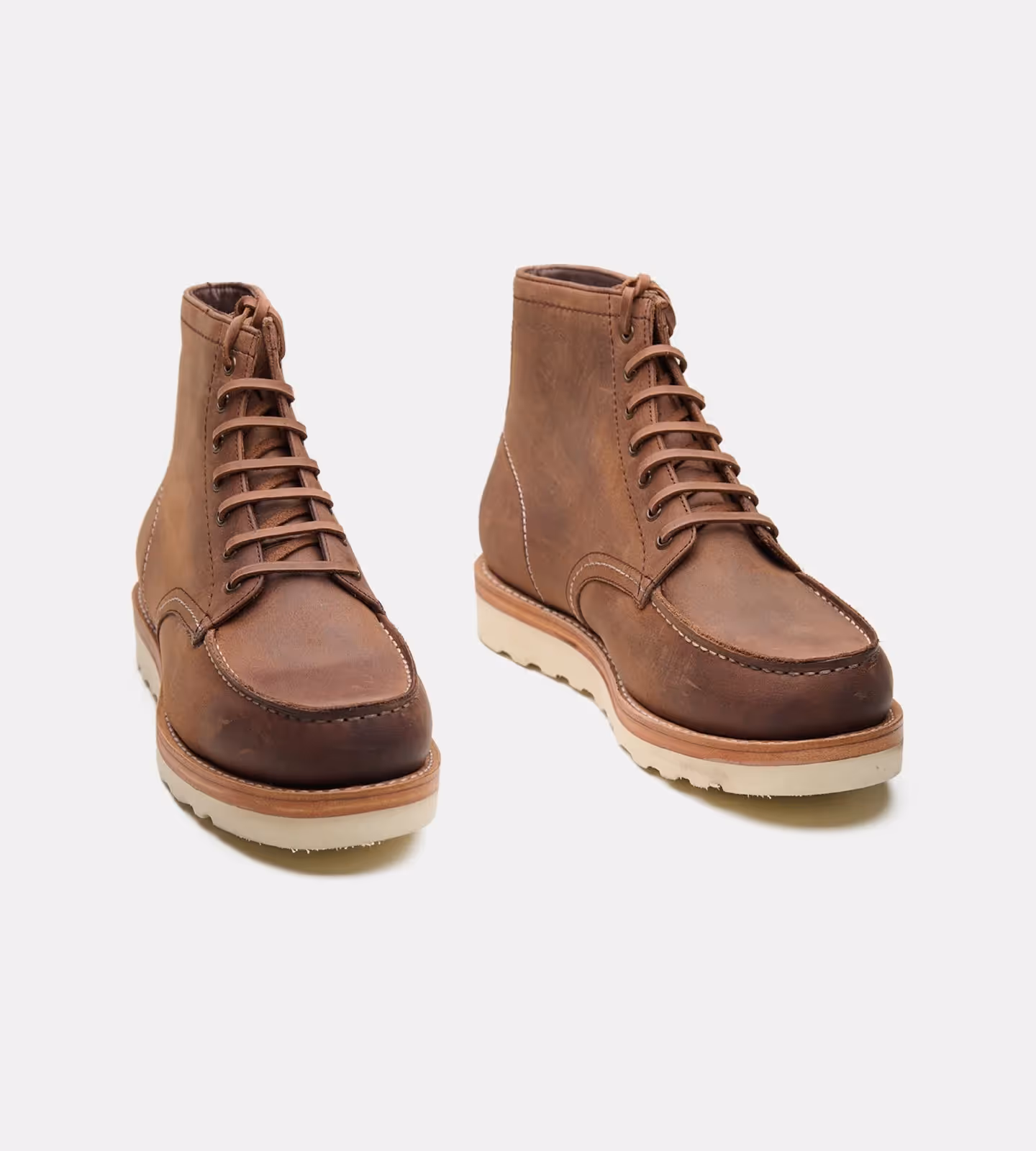 Hand Welted Oiled Leather Moctoe Boot image 1