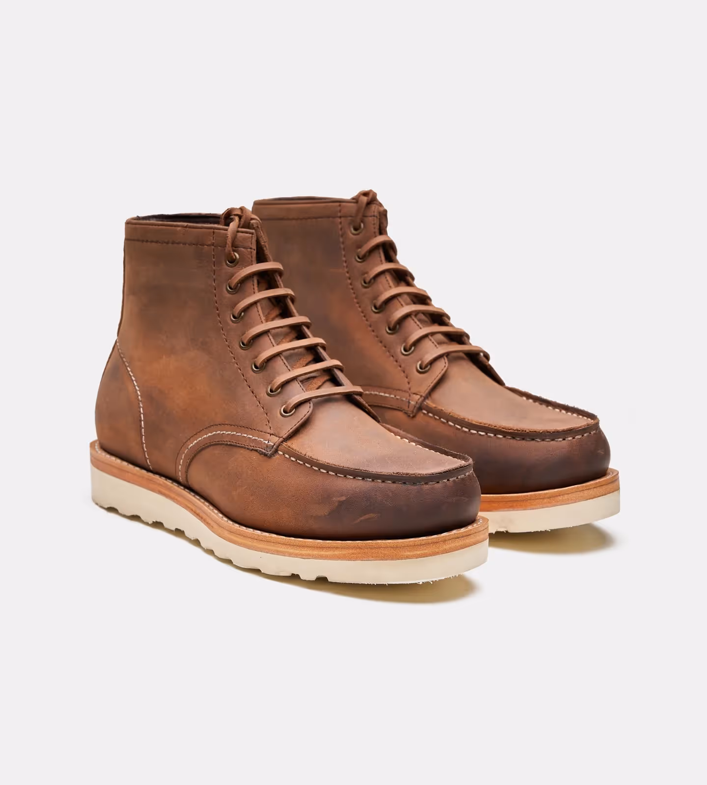 Hand Welted Oiled Leather Moctoe Boot image 3