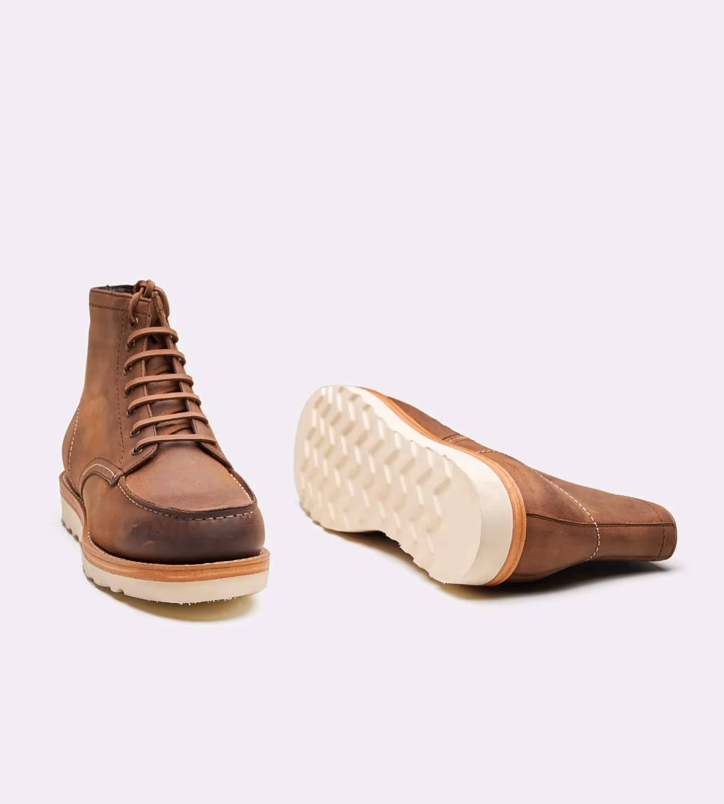Hand Welted Oiled Leather Moctoe Boot image 5