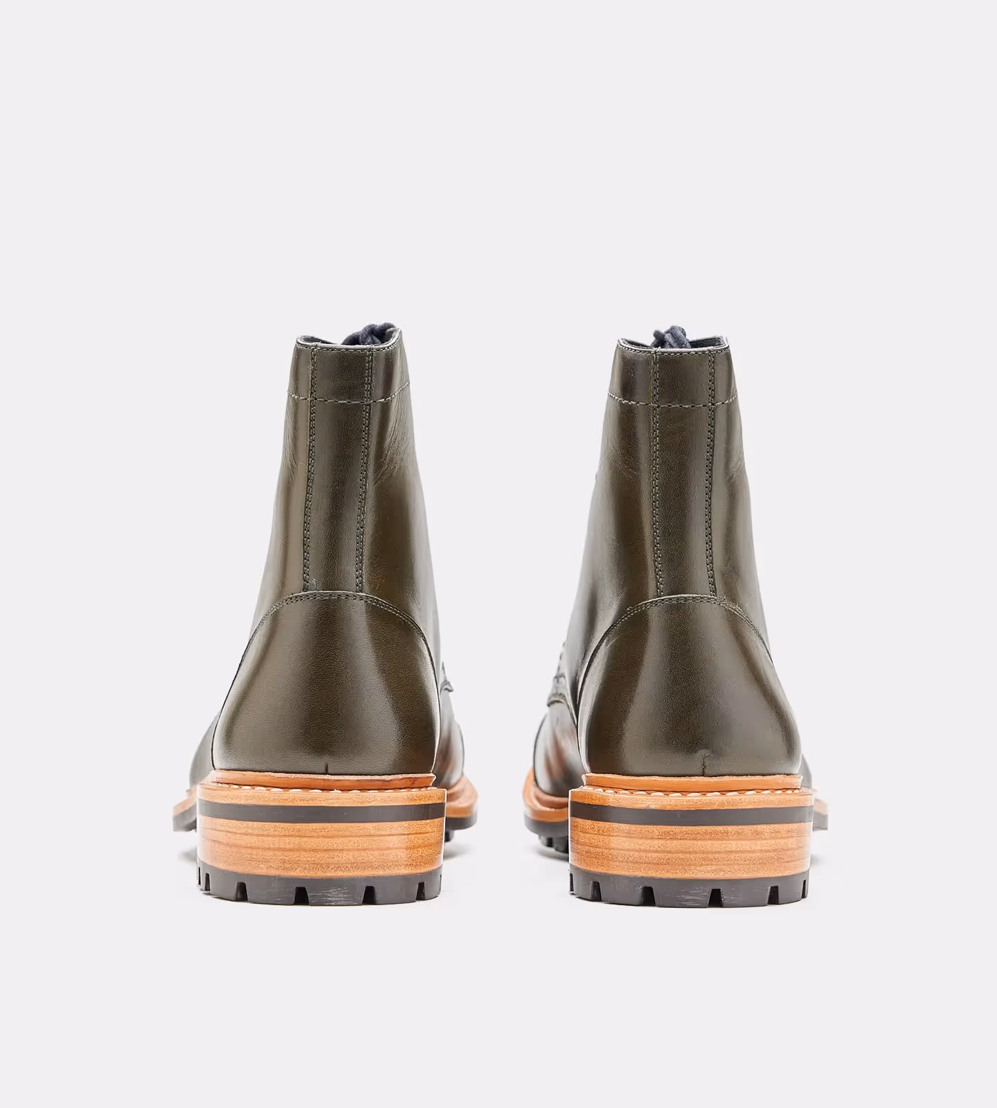 Hand Welted Olive Captoe Boot  image 6