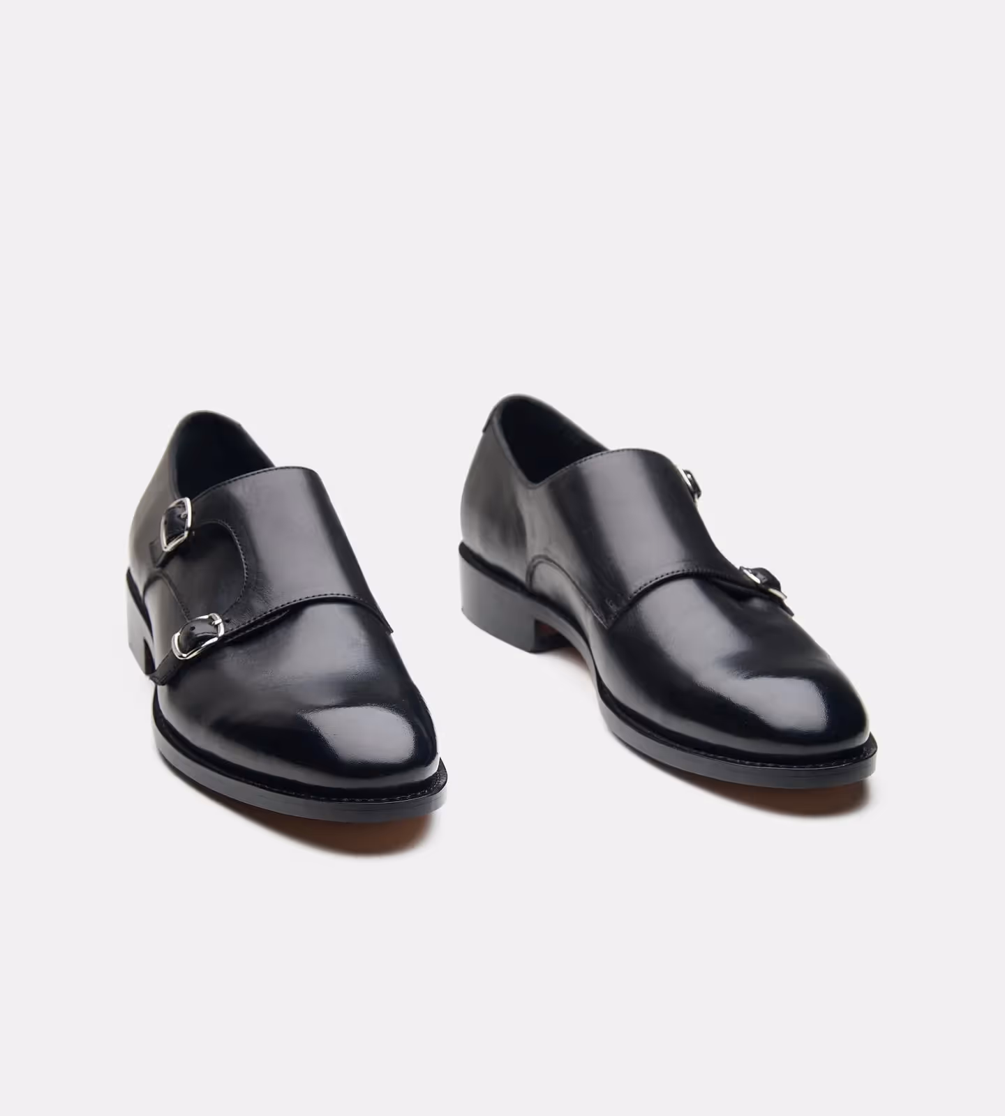 Hand Welted Plain Toe Double Strap Monk Shoe image 1