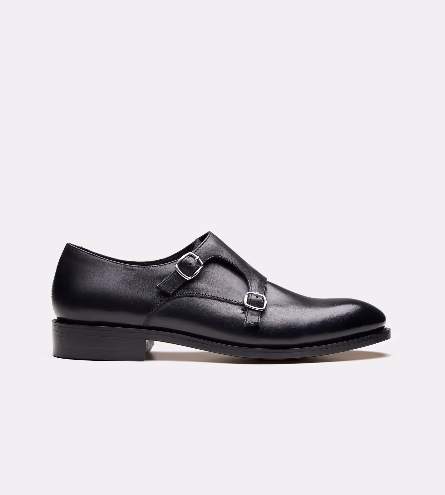 Hand Welted Plain Toe Double Strap Monk Shoe  image 4