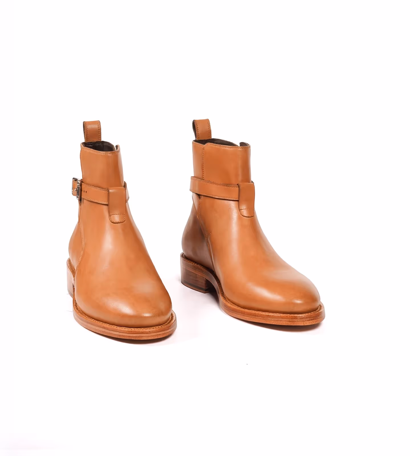 Hand Welted Tan Full Grain Jodhpur Boot image 1