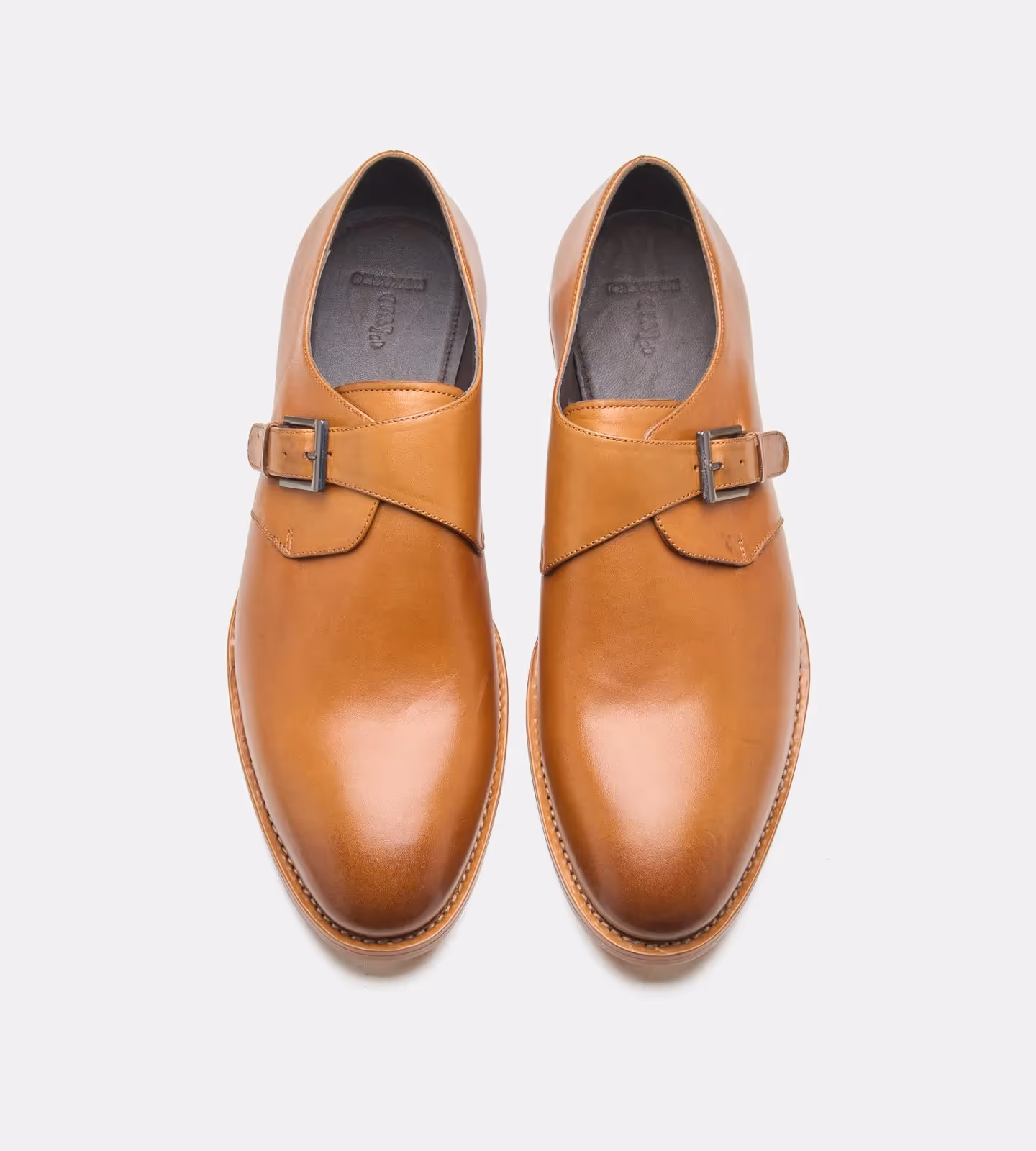 Hand Welted Tan Leather Single Monks image 3
