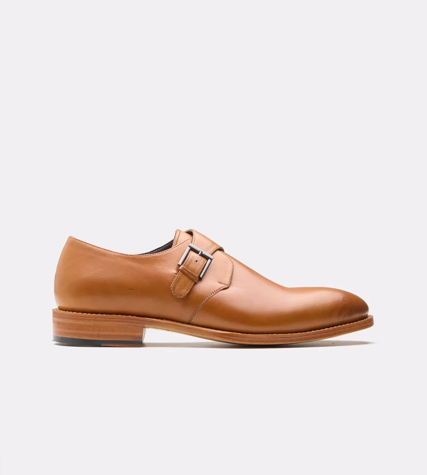 Hand Welted Tan Leather Single Monks image 6