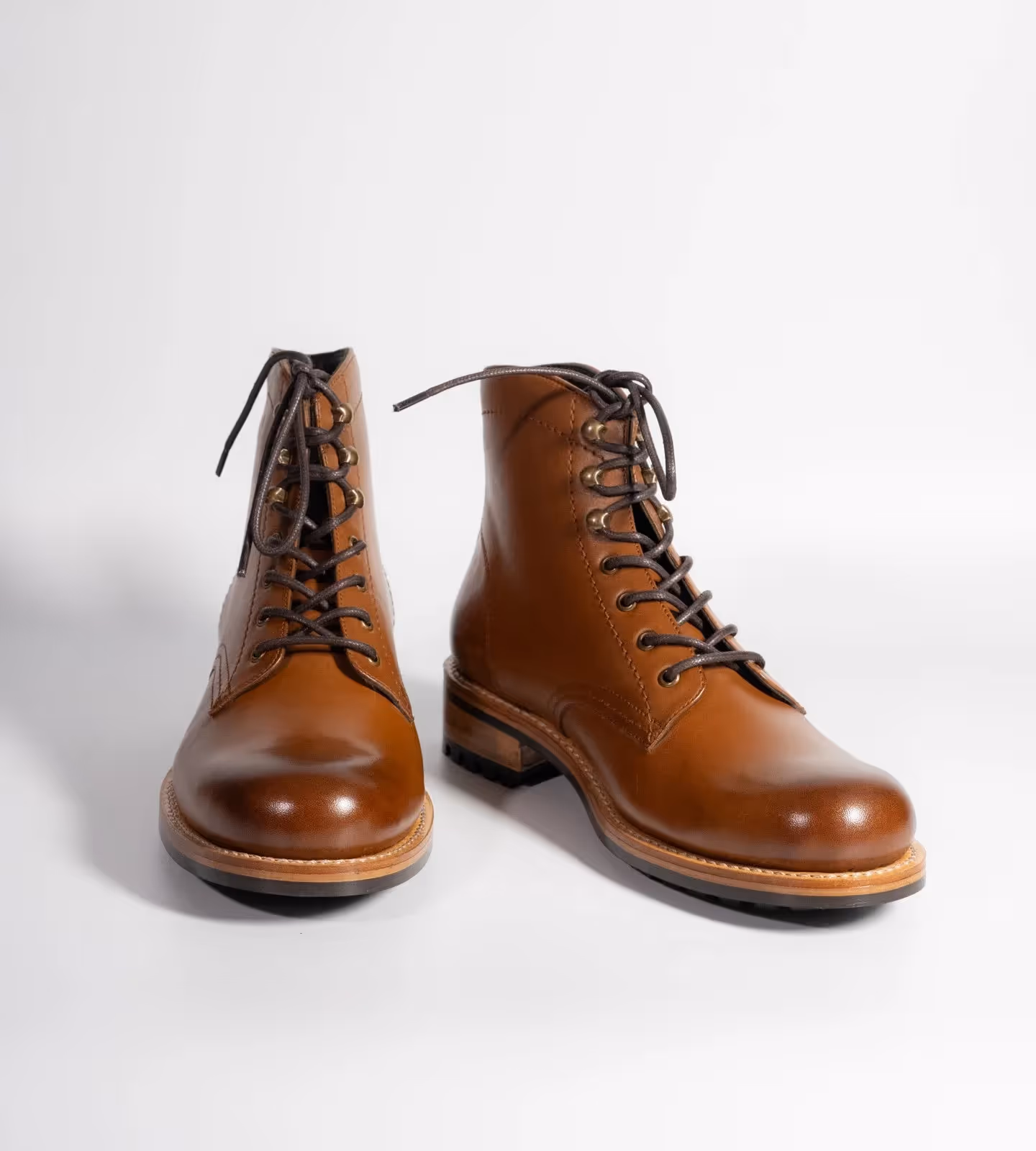 Hand Welted Tan Leather Work Boot image 1