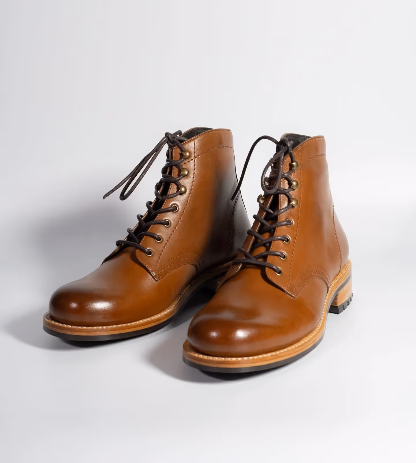 Hand Welted Tan Leather Work Boot  image 5