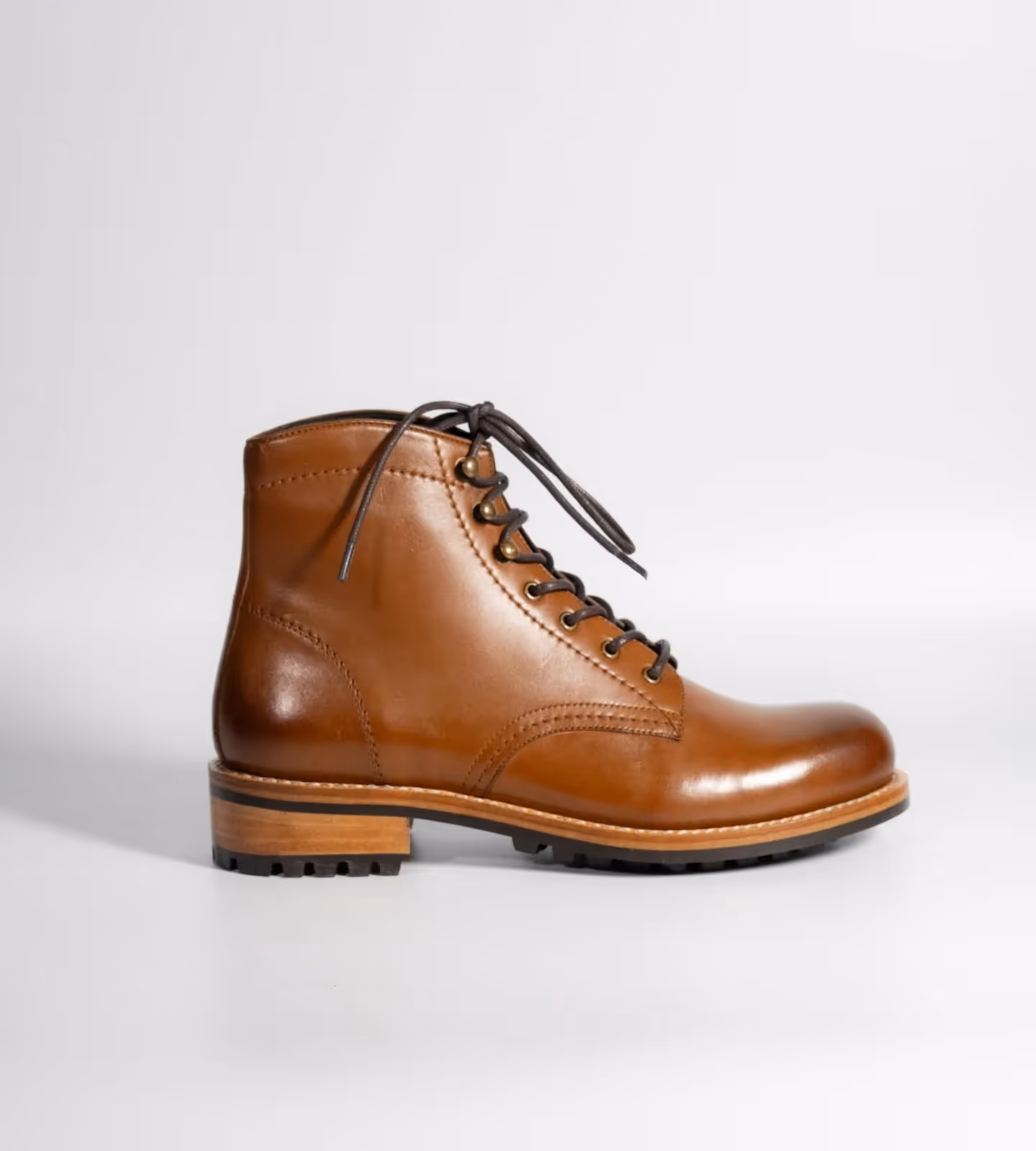 Hand Welted Tan Leather Work Boot  image 6