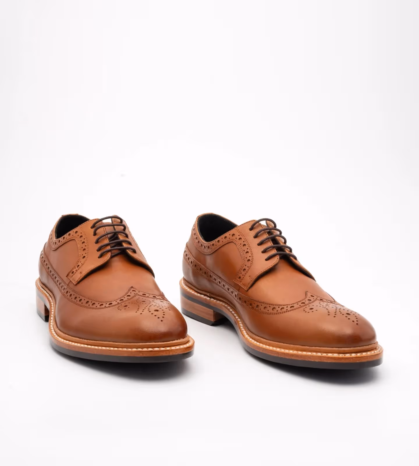Hand Welted Tan Longwing Blucher image 1