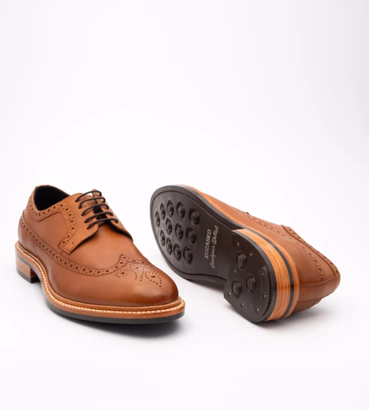 Hand Welted Tan Longwing Blucher  image 5