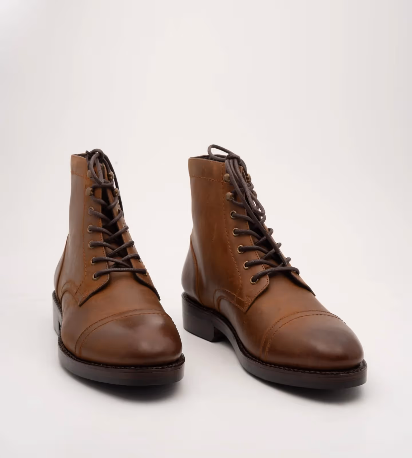 Hand Welted Tan Nubuck Captoe Boot  image 1