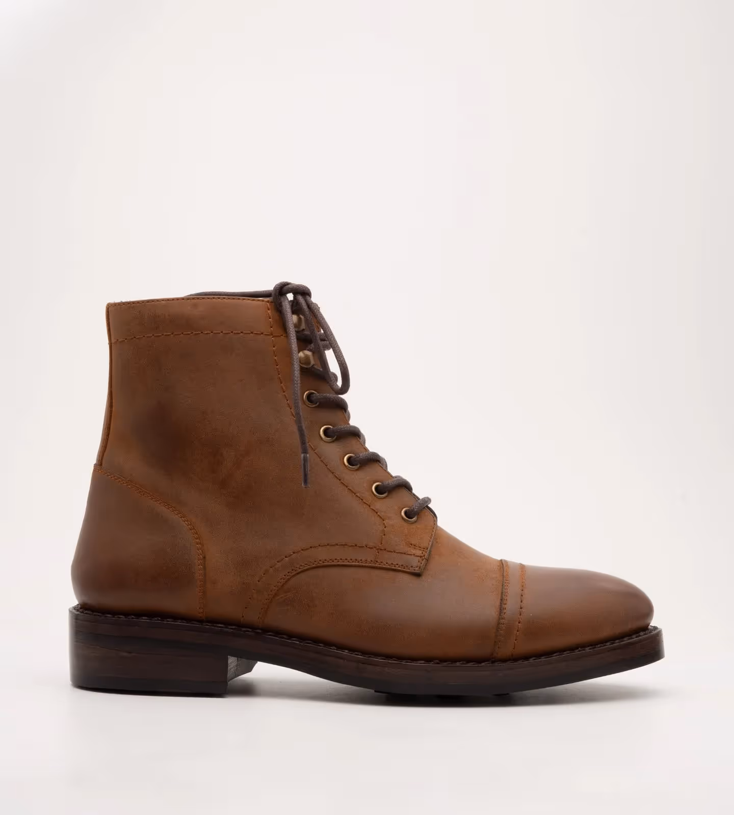 Hand Welted Tan Nubuck Captoe Boot  image 3