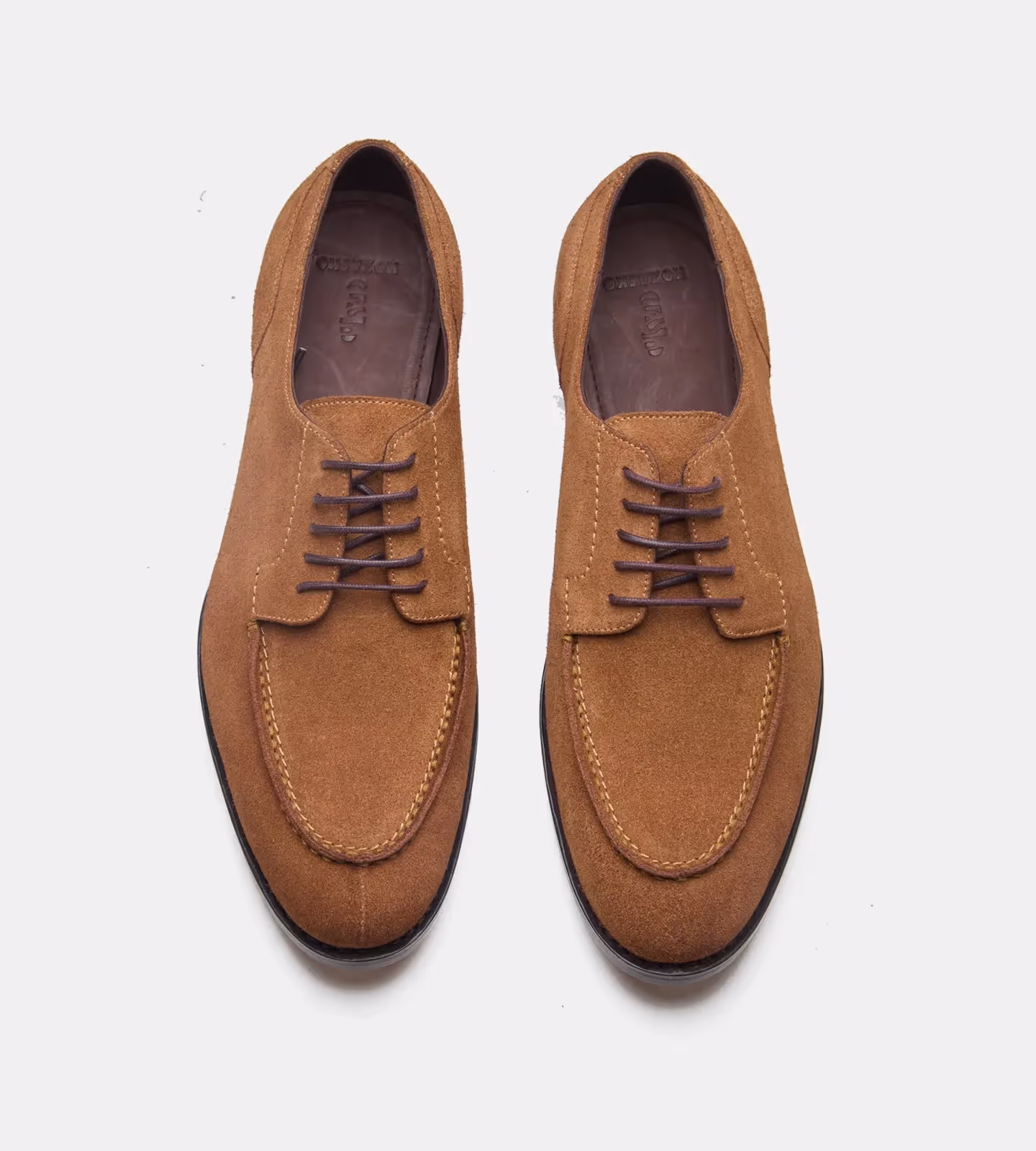 Hand Welted Tan Suede Split Toe Derby  image 3