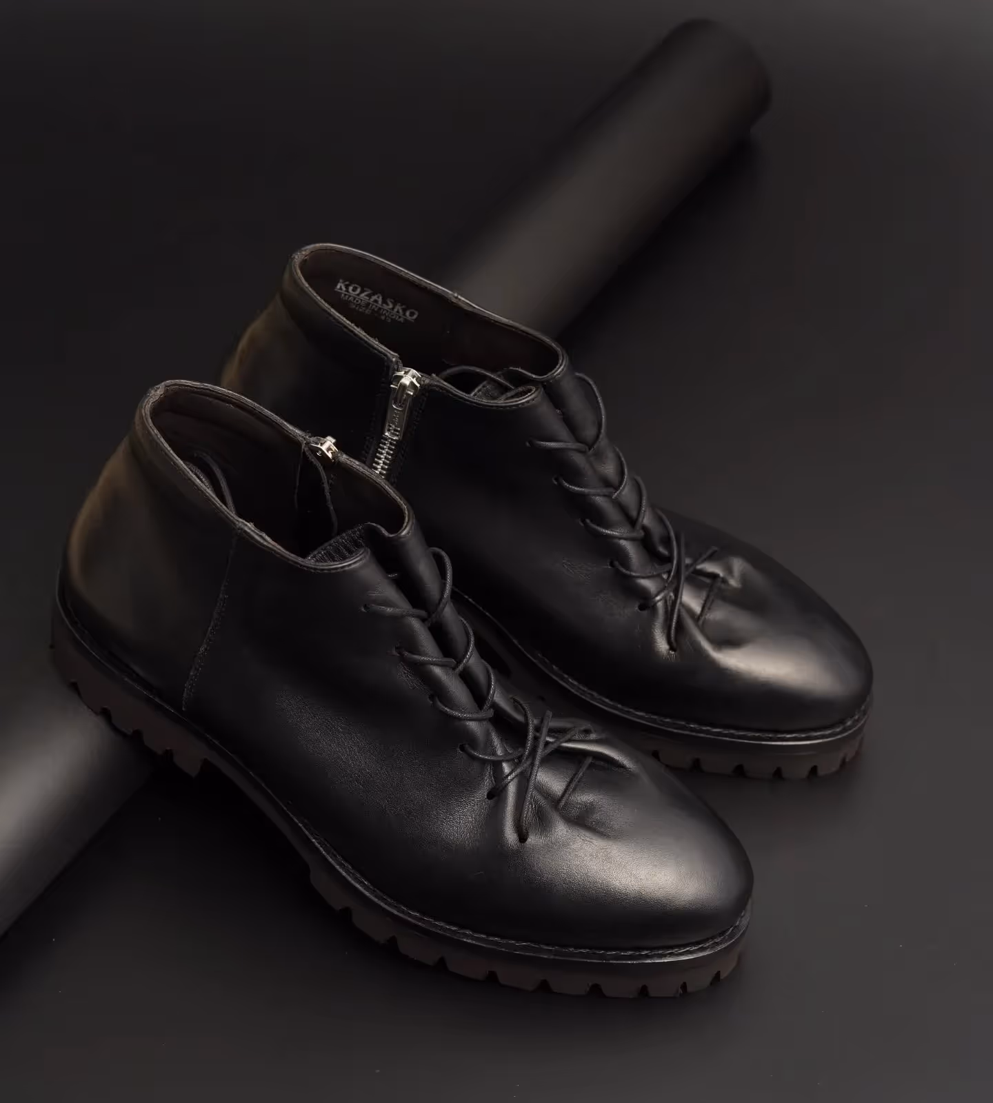 Hand Welted Unlined Black Nappa Boot image 4