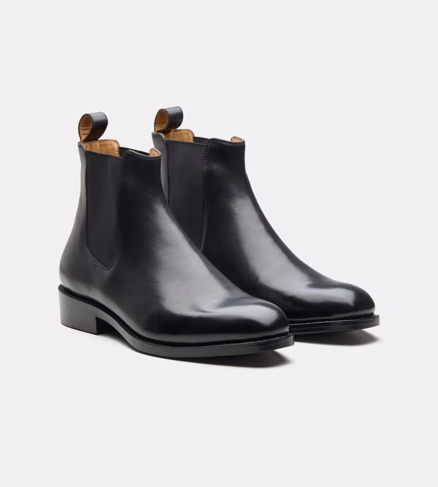 Hand-Welted Wholecut Black Chelsea Boot image 1