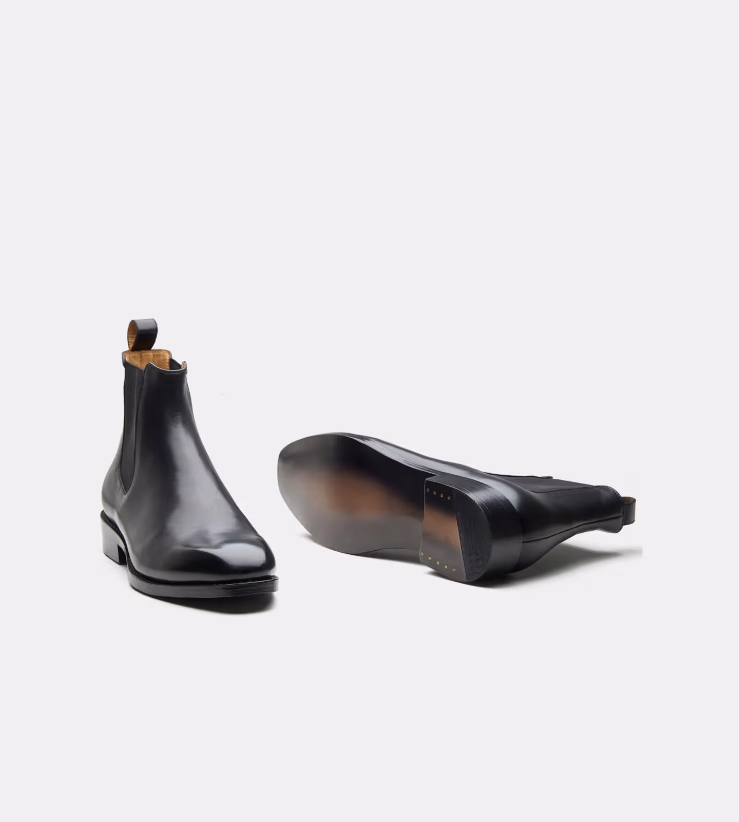 Hand-Welted Wholecut Black Chelsea Boot image 2