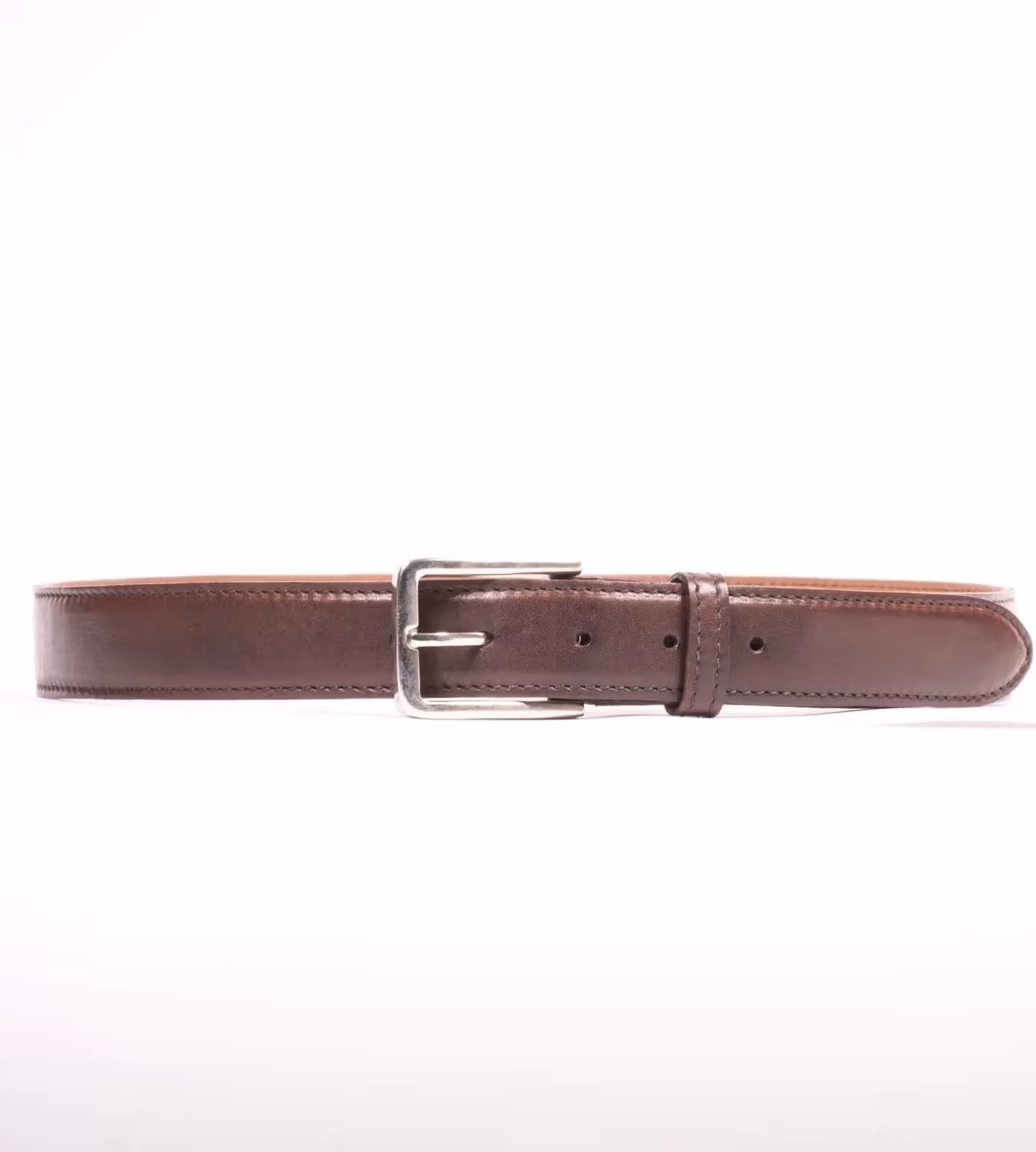 Handmade Full Grain Brown Leather Belt image 1