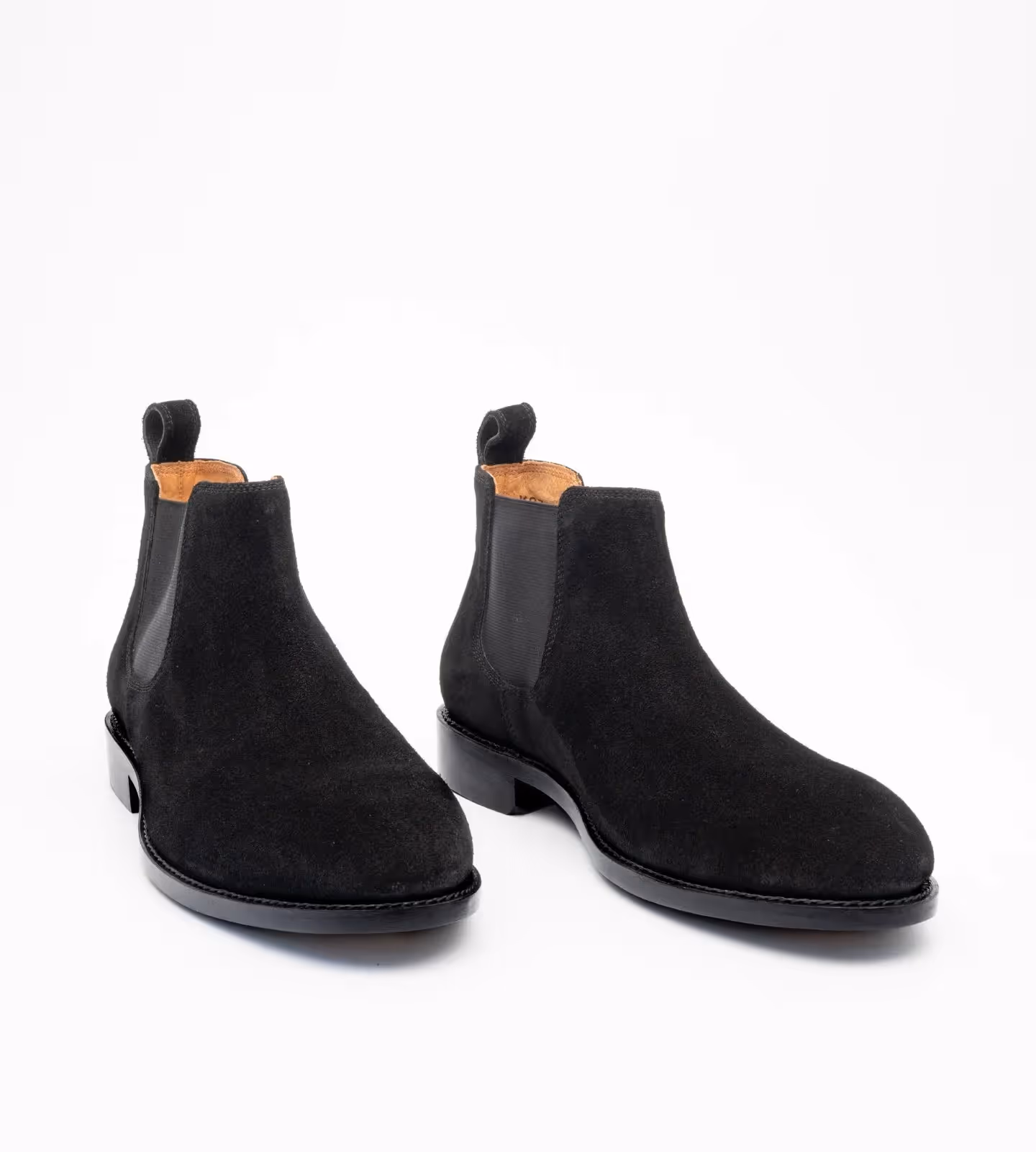 Handwelted Black Suede Chelsea Boot image 1