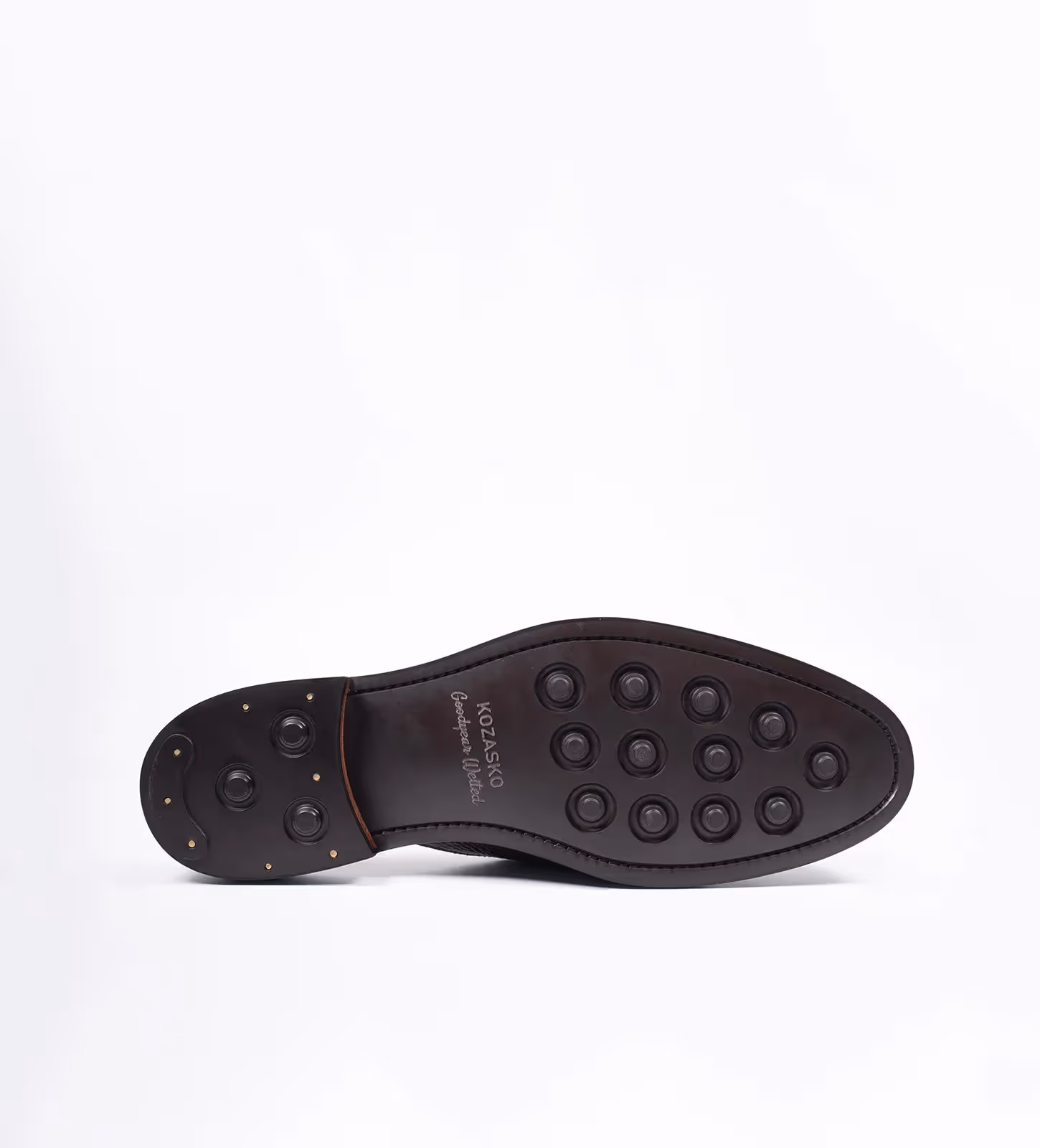 Handwelted Brown Milled Leather Horsebit Mules image 5