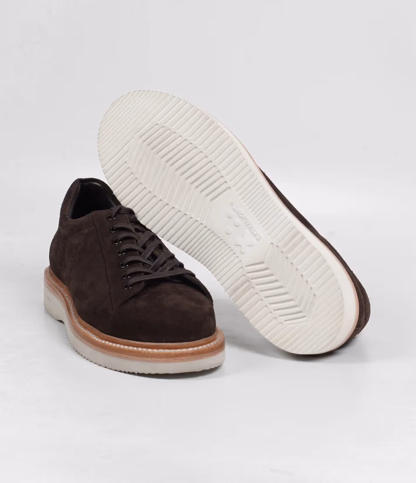Handwelted Classic Brown Suede Sneaker image 2