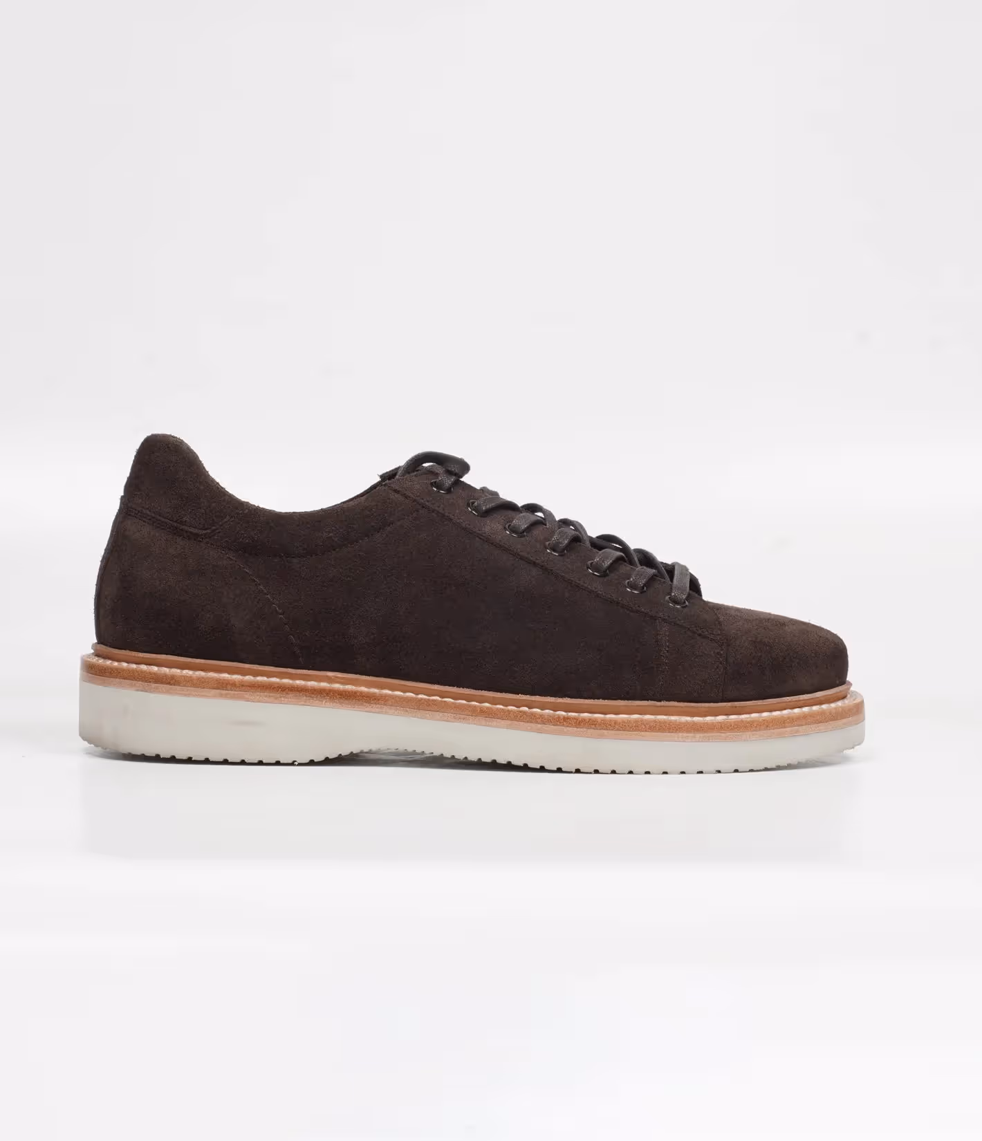 Handwelted Classic Brown Suede Sneaker image 4