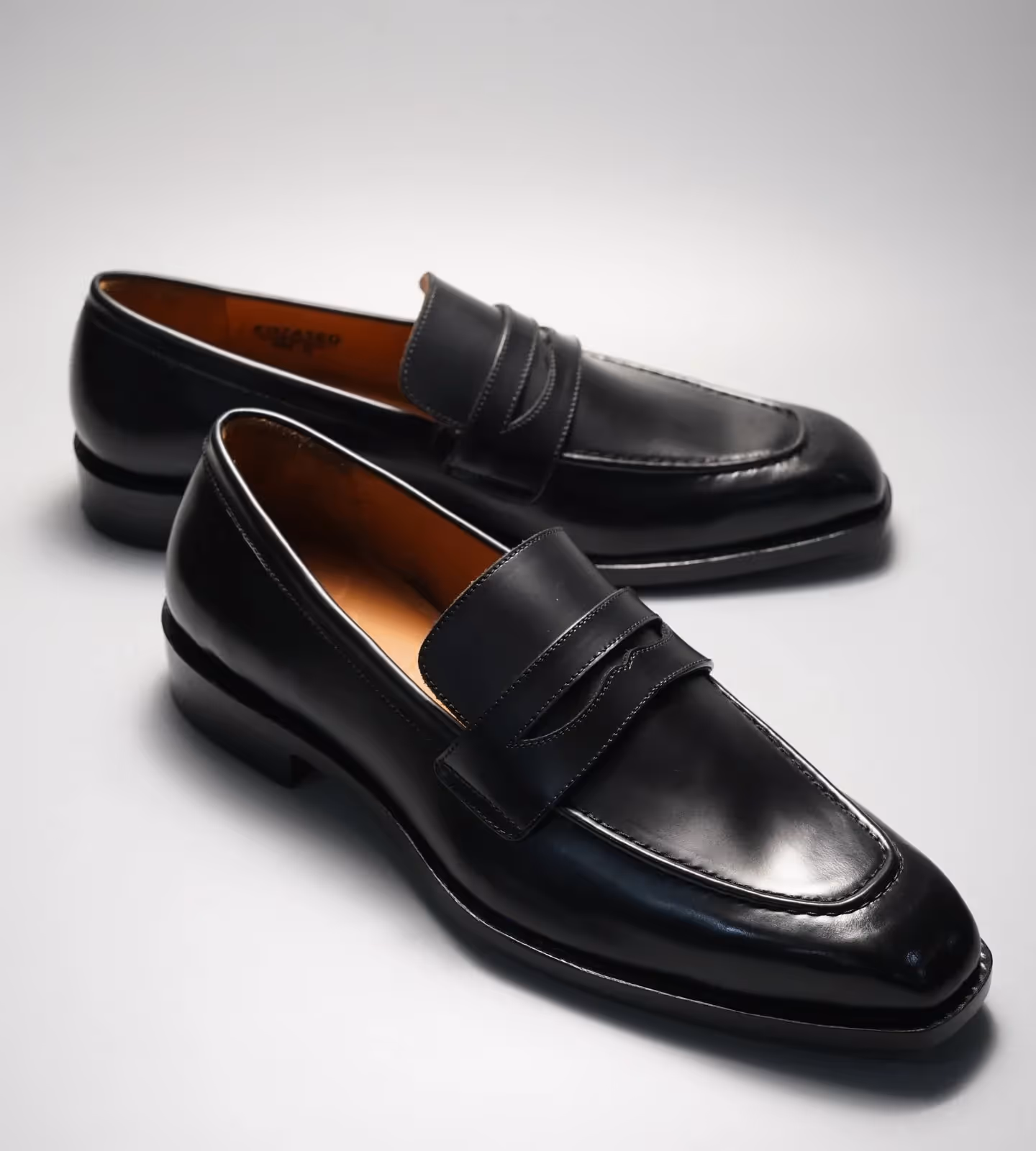 Handwelted Michigan Calf Chisel Toe Penny Loafer image 1