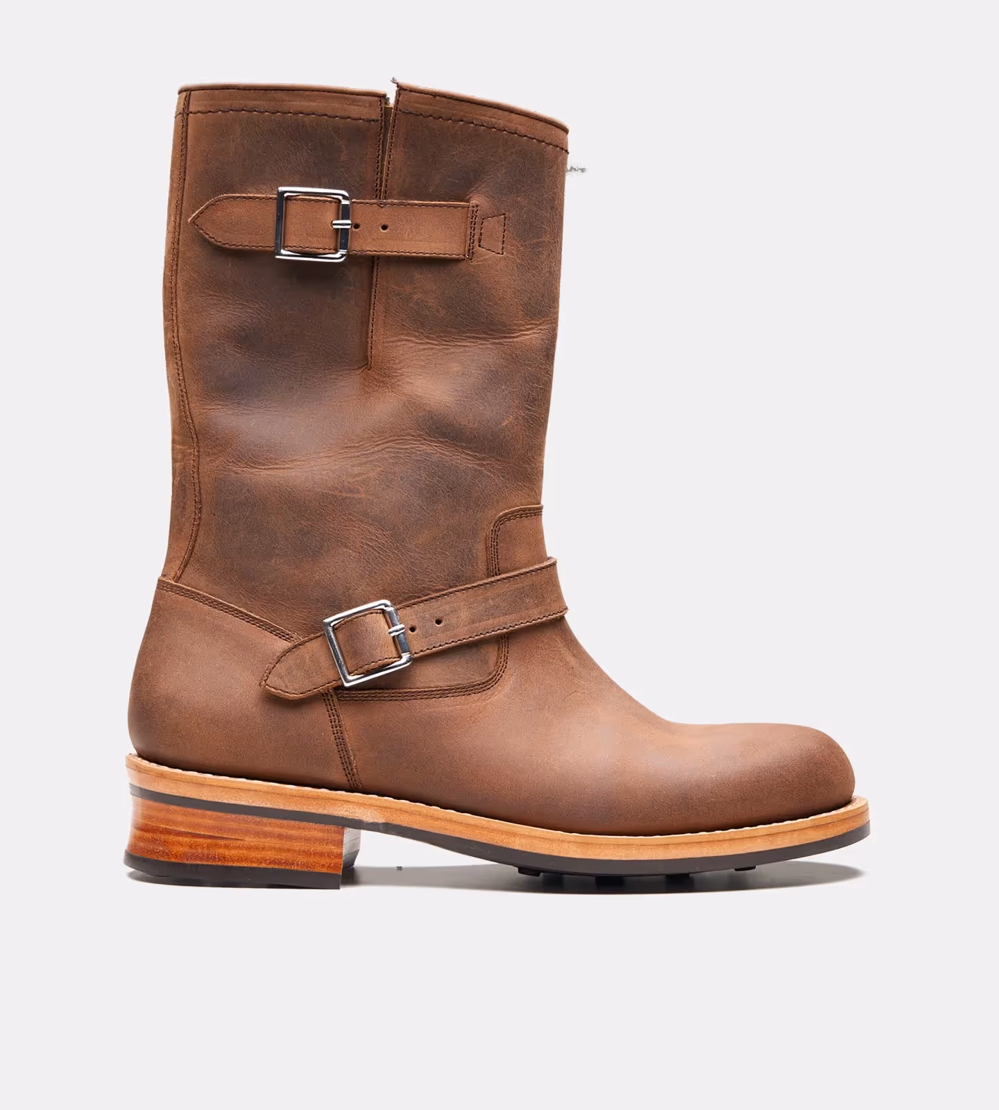 Handwelted Oil Pull Up Leather Engineer Boots  image 2