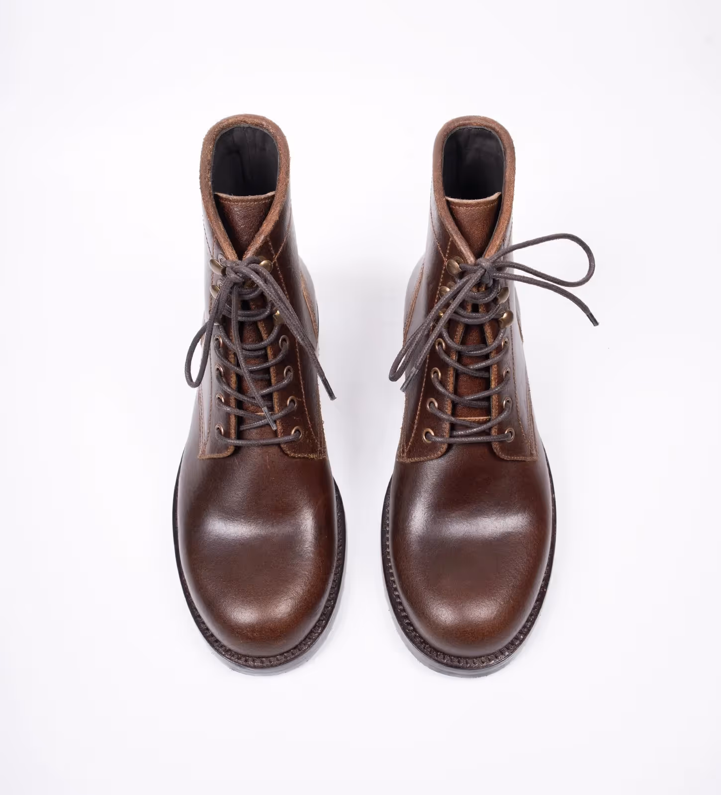 Horween Waxed Flesh Plain Toe Work Boot image 5