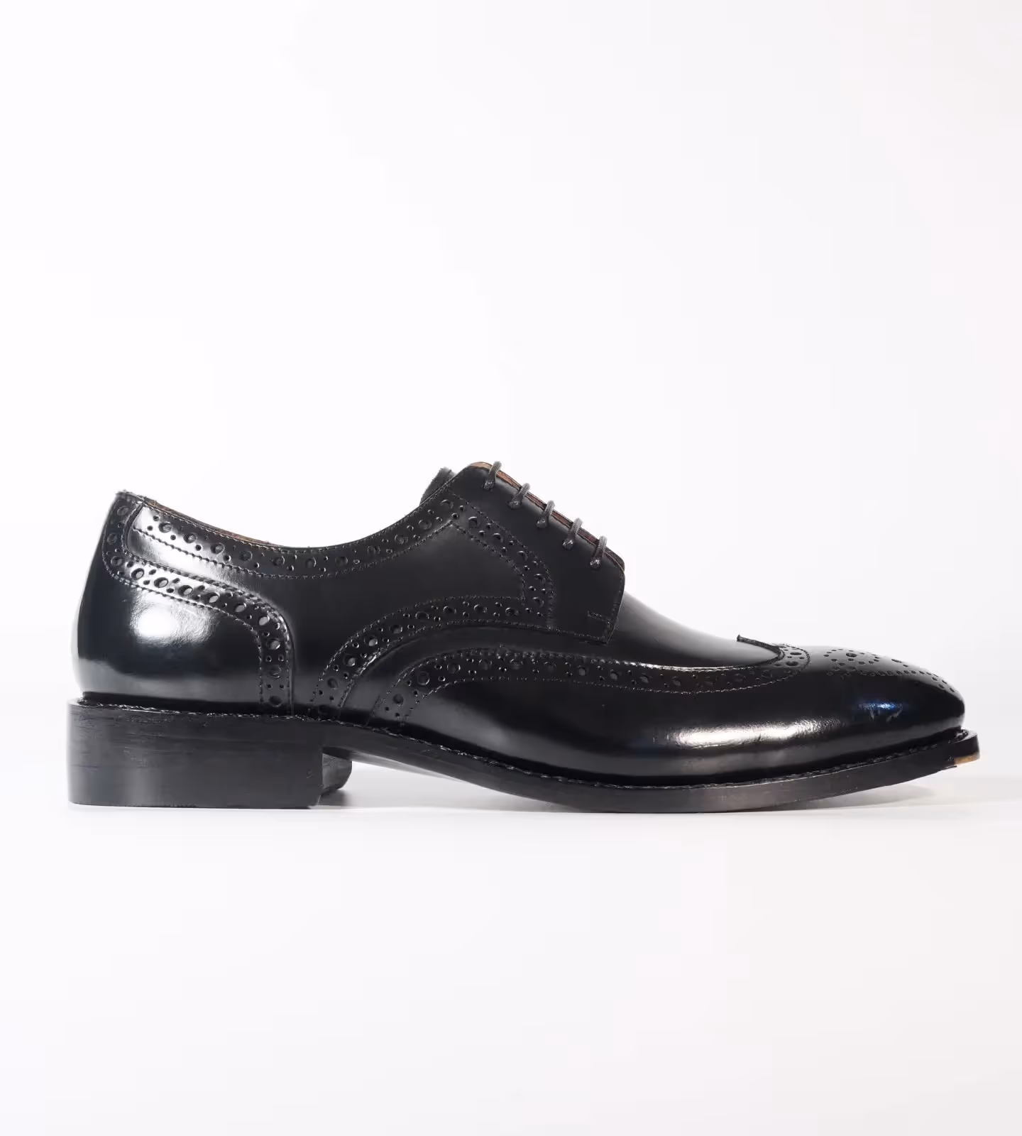 Michigan Black Full Grain Wingtip Derby Brogues image 3