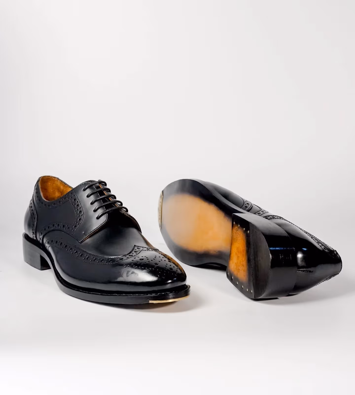 Michigan Black Full Grain Wingtip Derby Brogues image 5