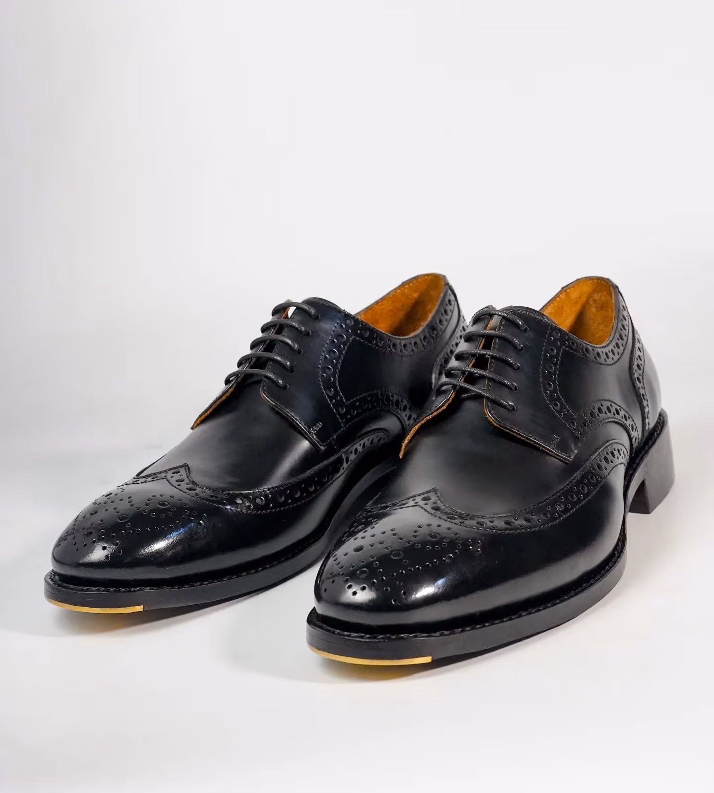 Michigan Black Full Grain Wingtip Derby Brogues image 7