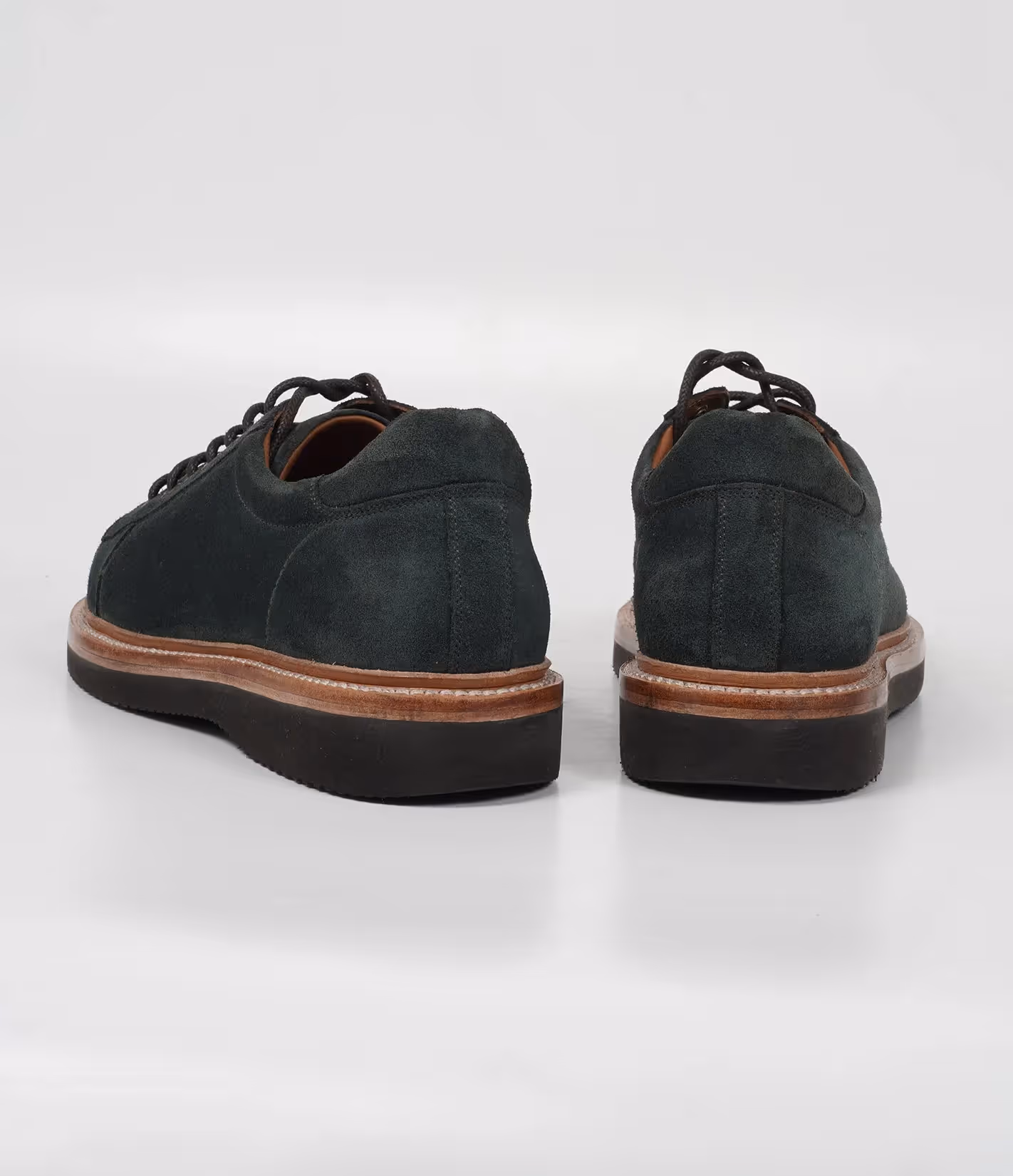 Ojas Handwelted Olive Suede Sneaker image 4