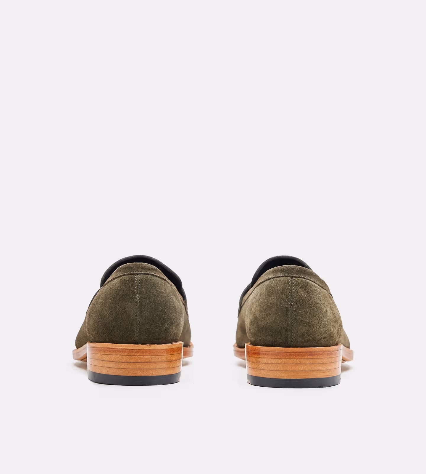Olive Suede Penny Loafer image 5