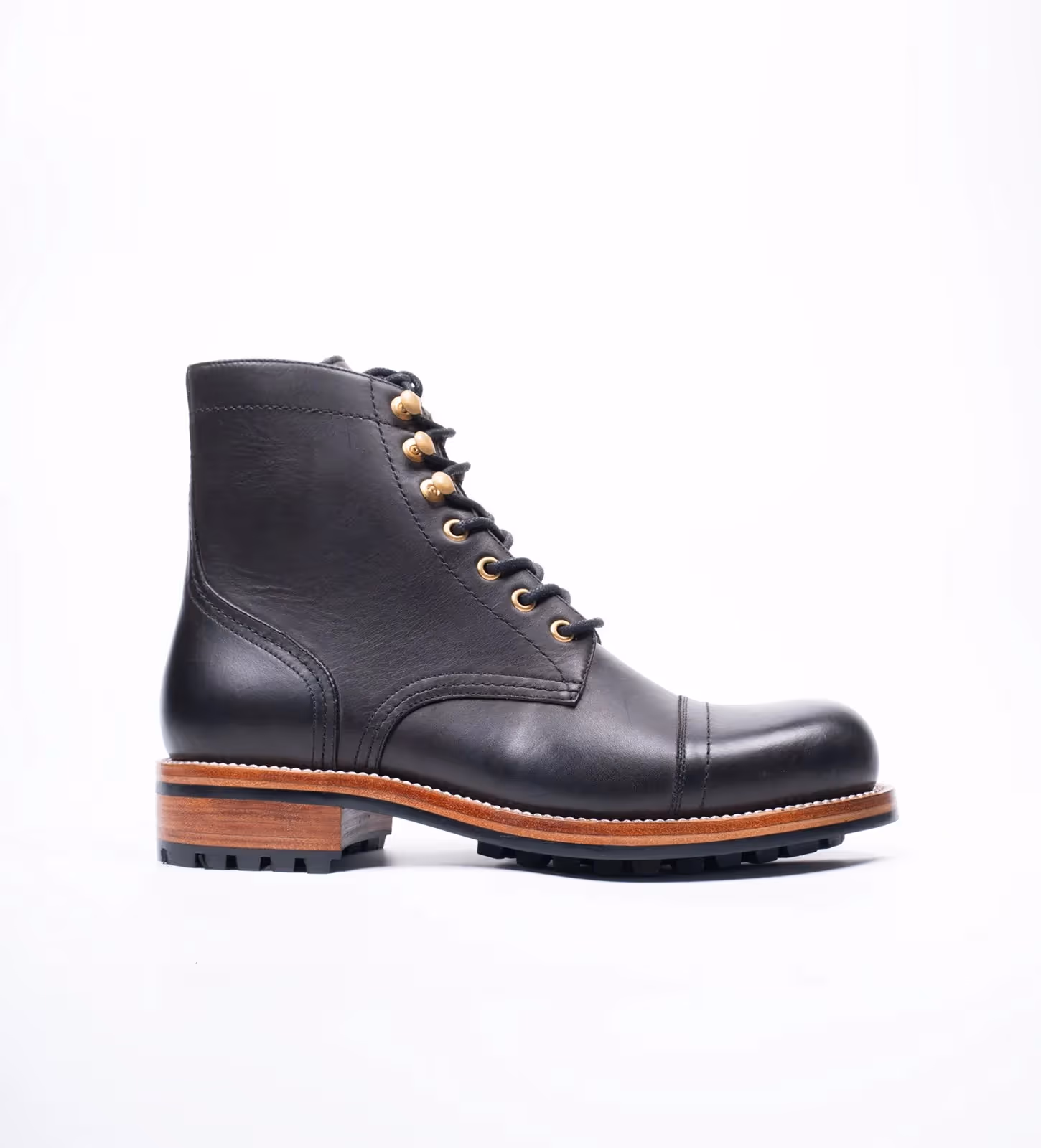 The Frontier Black Hand Welted Work Boot image 2