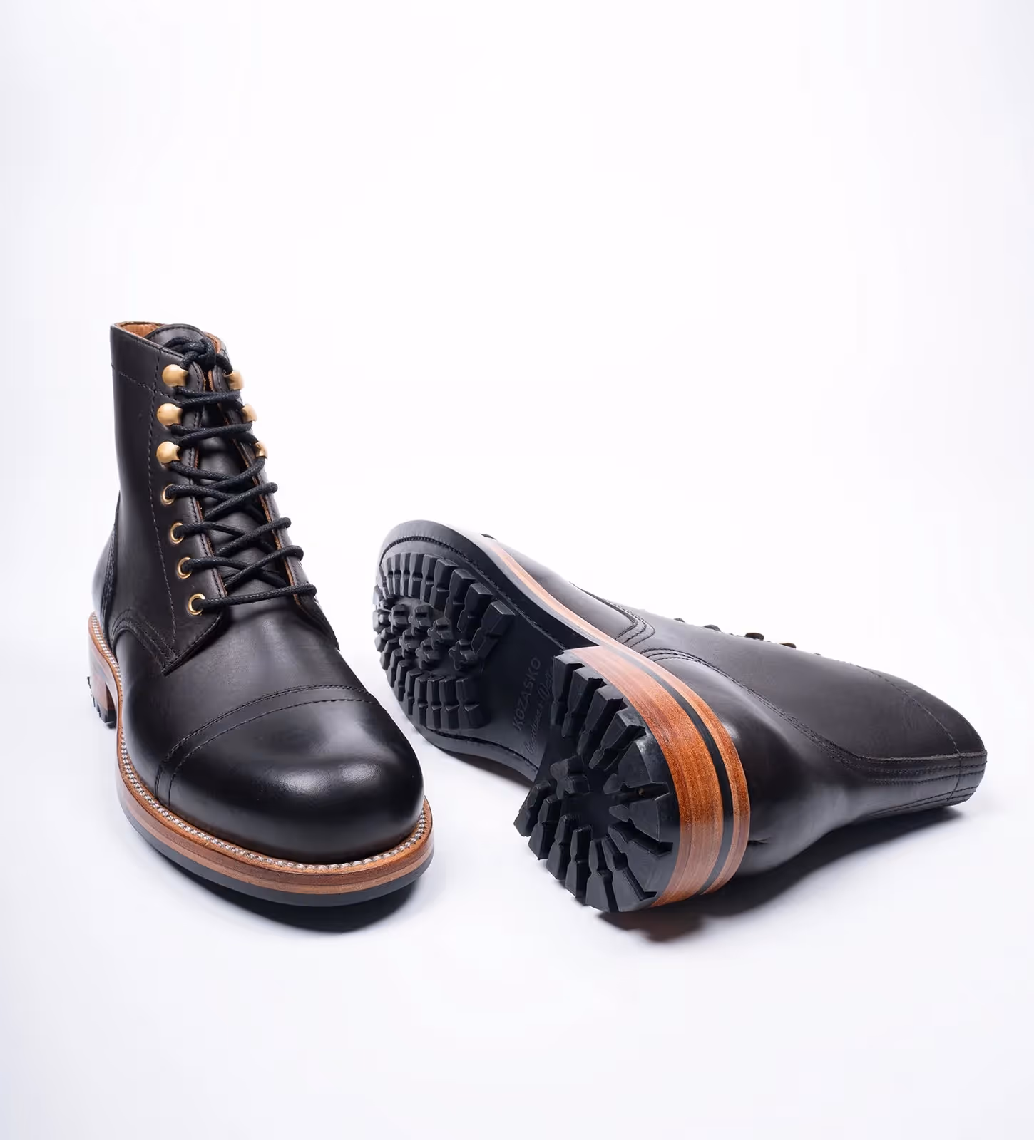 The Frontier Black Hand Welted Work Boot image 3
