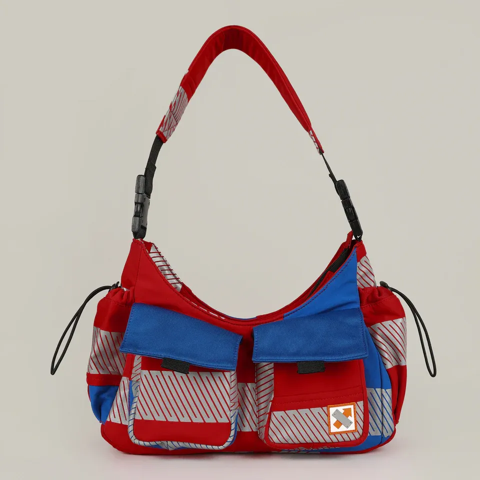 Strobe Dual Handle Bag - Red