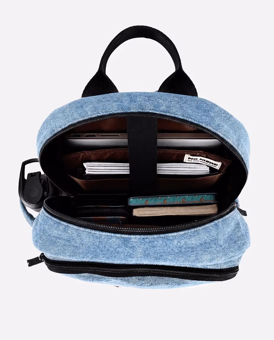 Pocket Cluster Backpack Denim Strobe image 5