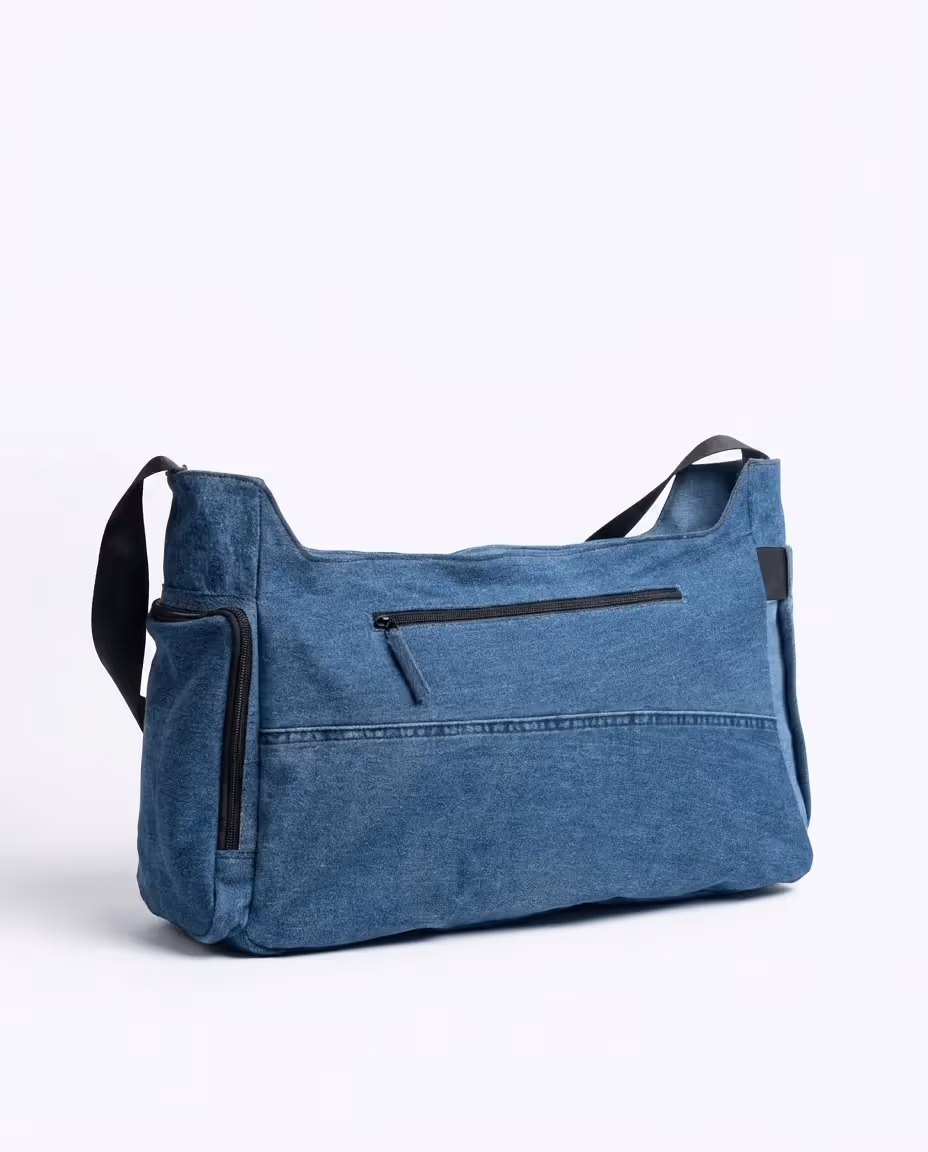 Pocket Cluster Gym Bag Denim image 6