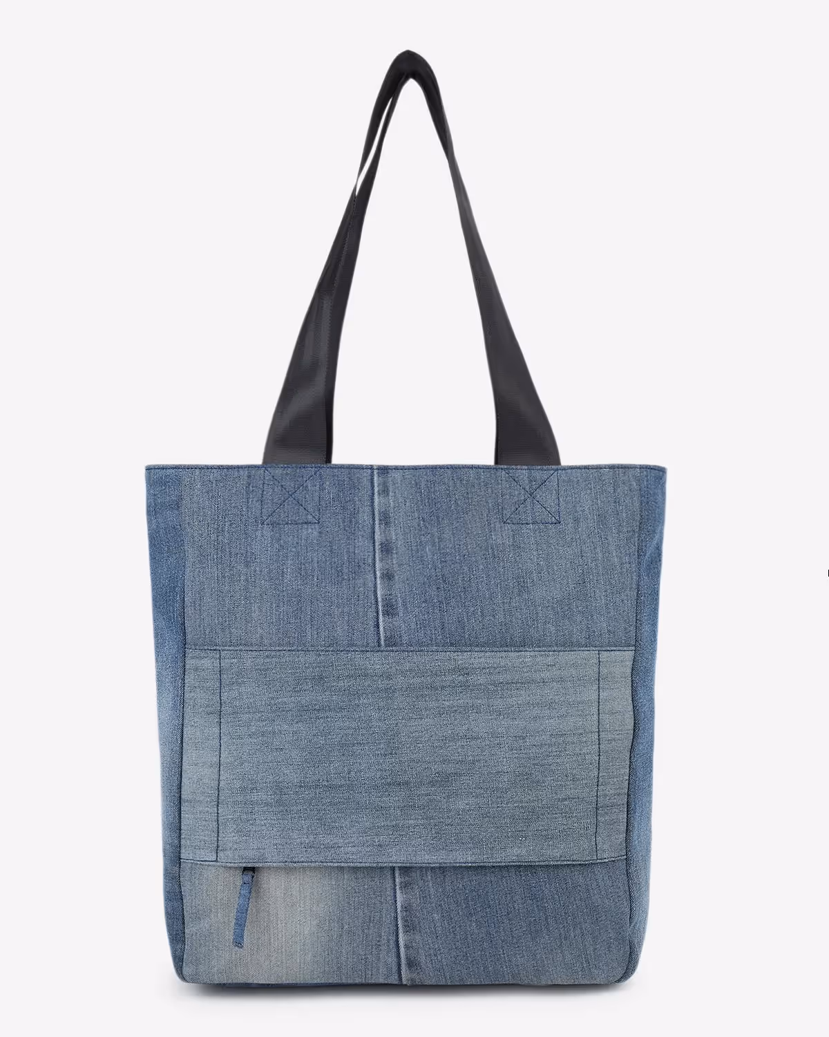 Pocket Cluster Laptop Tote Tall Denim image 6
