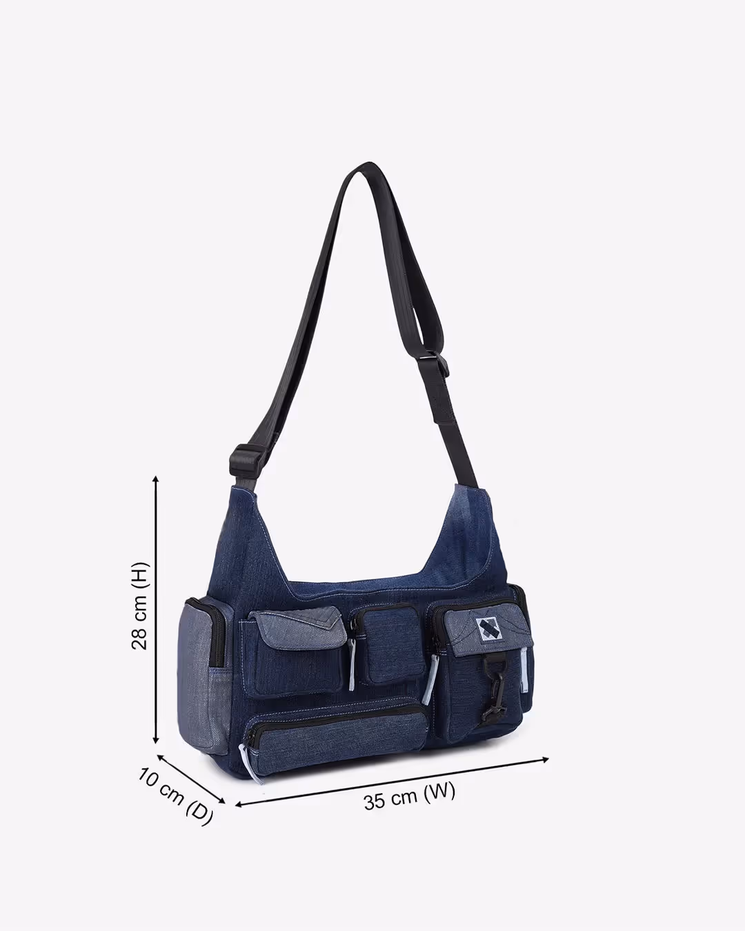 Pocket Cluster Messenger Denim  image 3