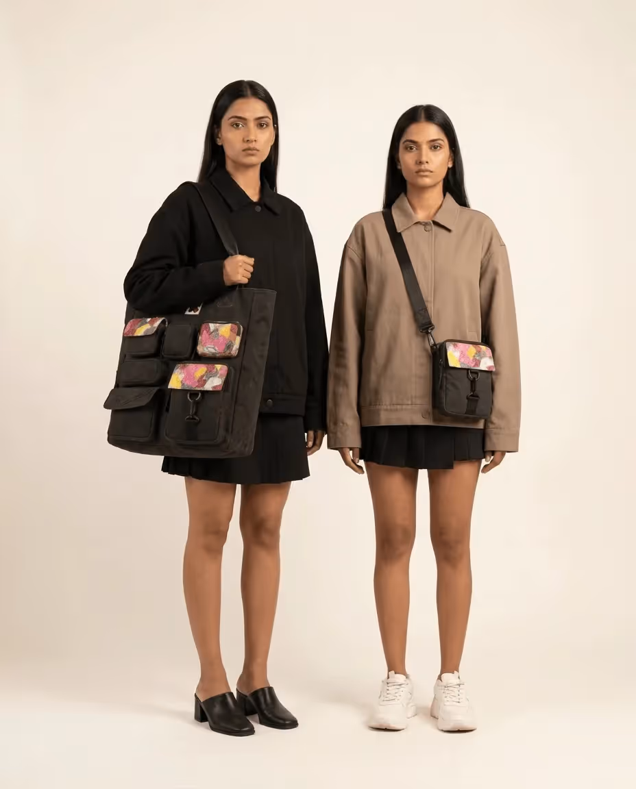 Pocket Cluster Shift Tote Tall  image 1
