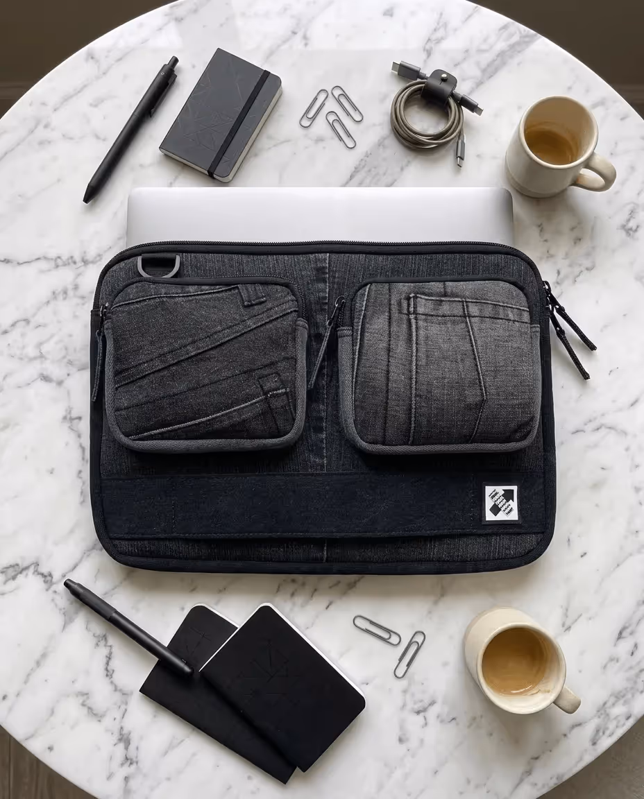 Pocket Shift Laptop Sleeve Denim  image 10