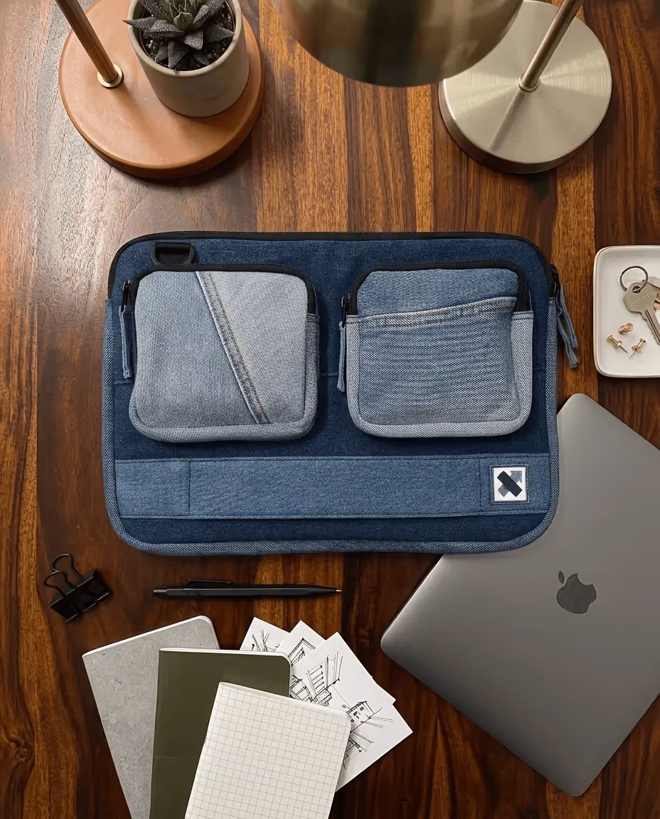 Pocket Shift Laptop Sleeve Denim  image 11