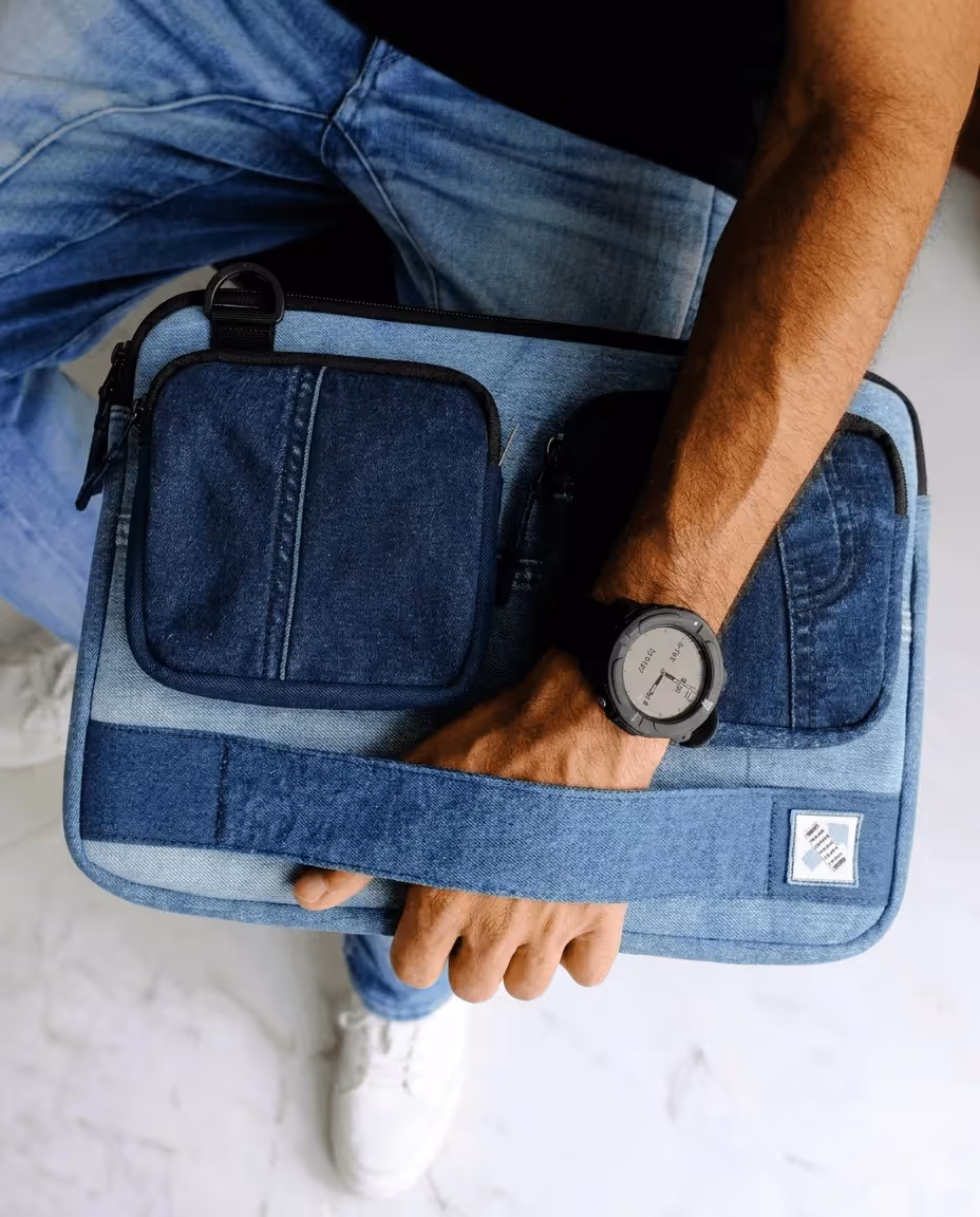 Pocket Shift Laptop Sleeve Denim  image 9