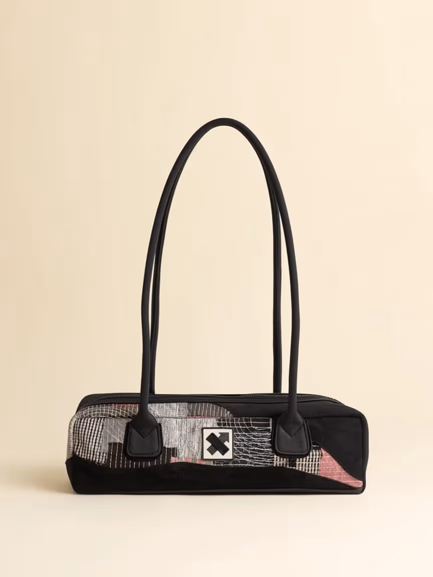 Stitched Stories East West Bag - Black image 2