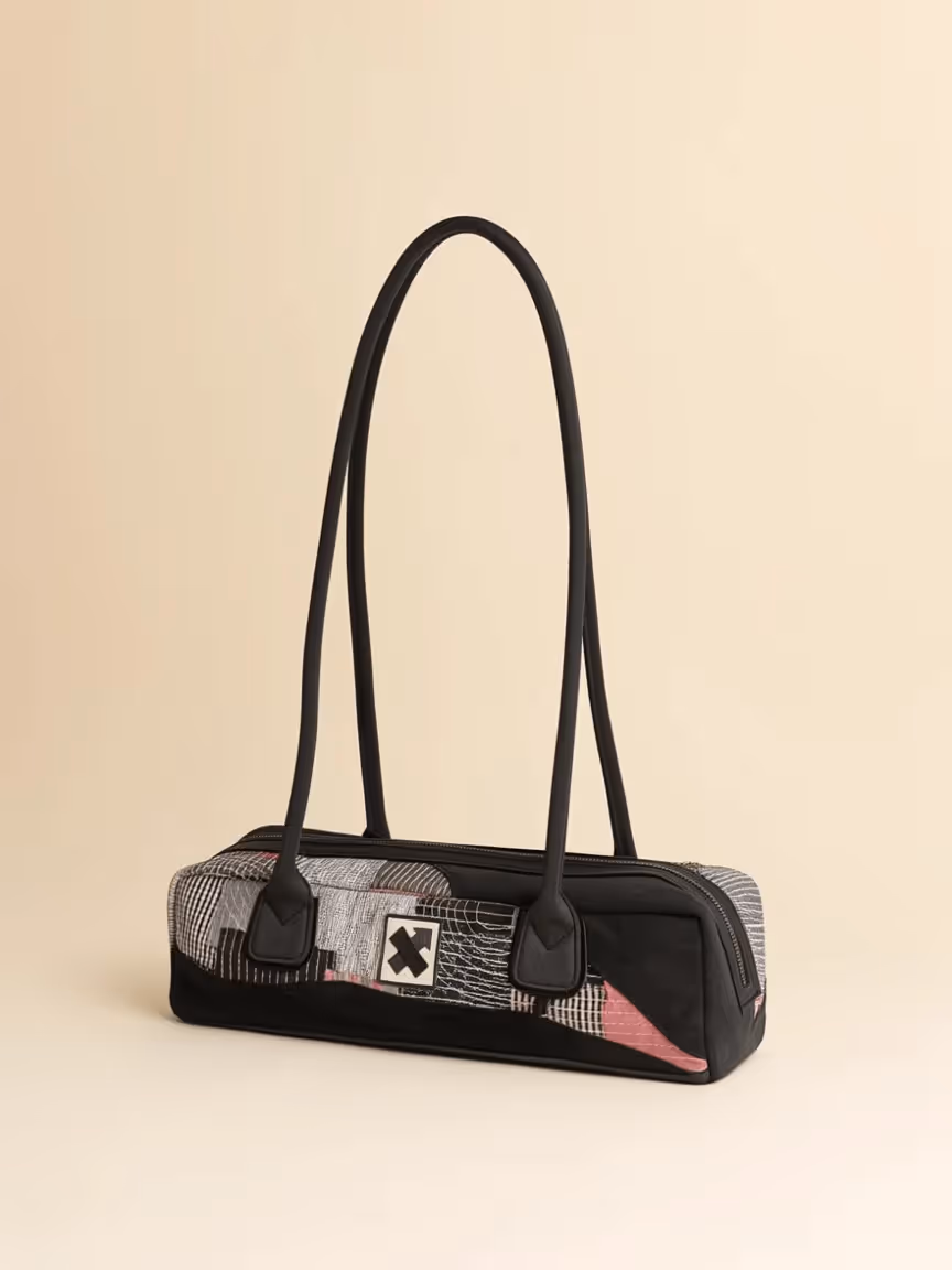 Stitched Stories East West Bag - Black image 3